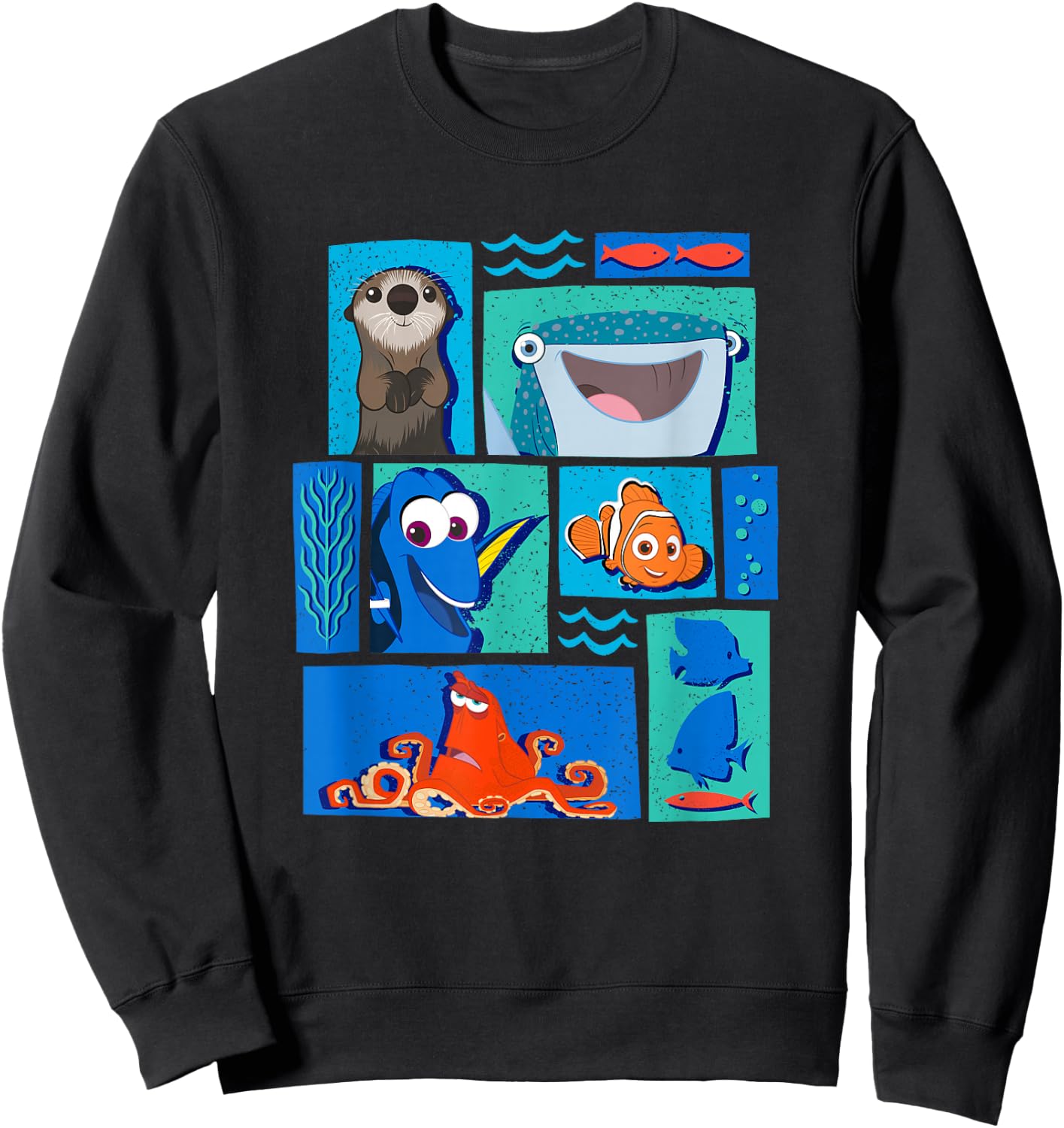 Disney Pixar Finding Dory Characters Sweatshirt - Sweatshirt | Black