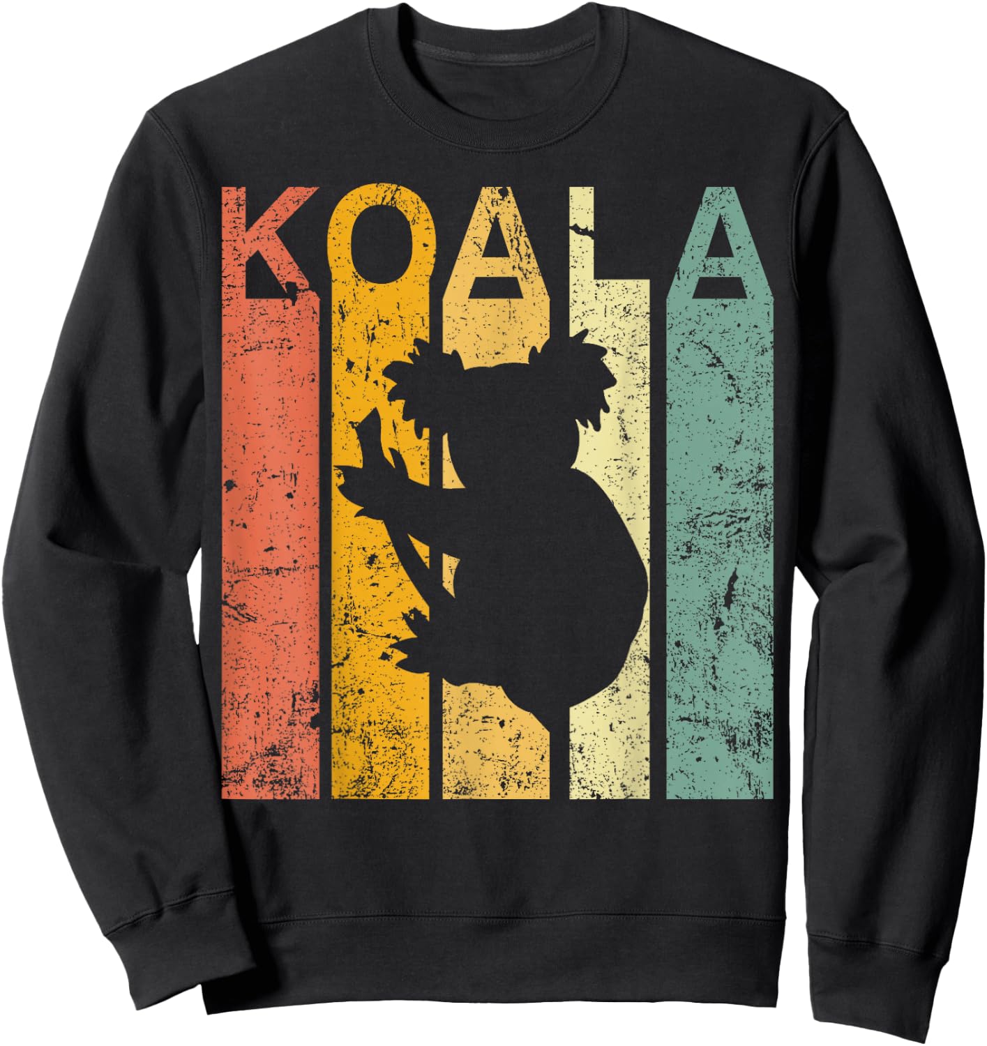 Retro Vintage Koala Cute Koala Bear Sweatshirt - Sweatshirt | Black