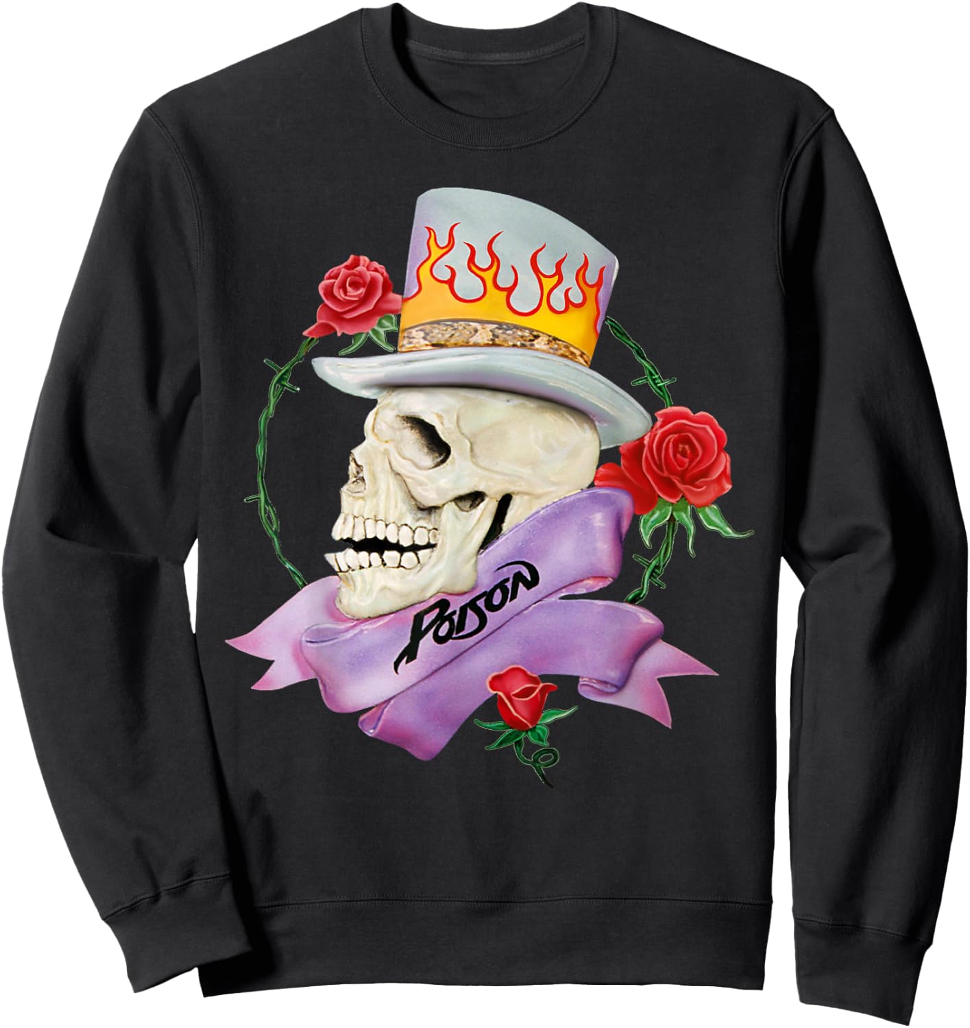 Poison - Every Rose Sweatshirt - Sweatshirt | Black