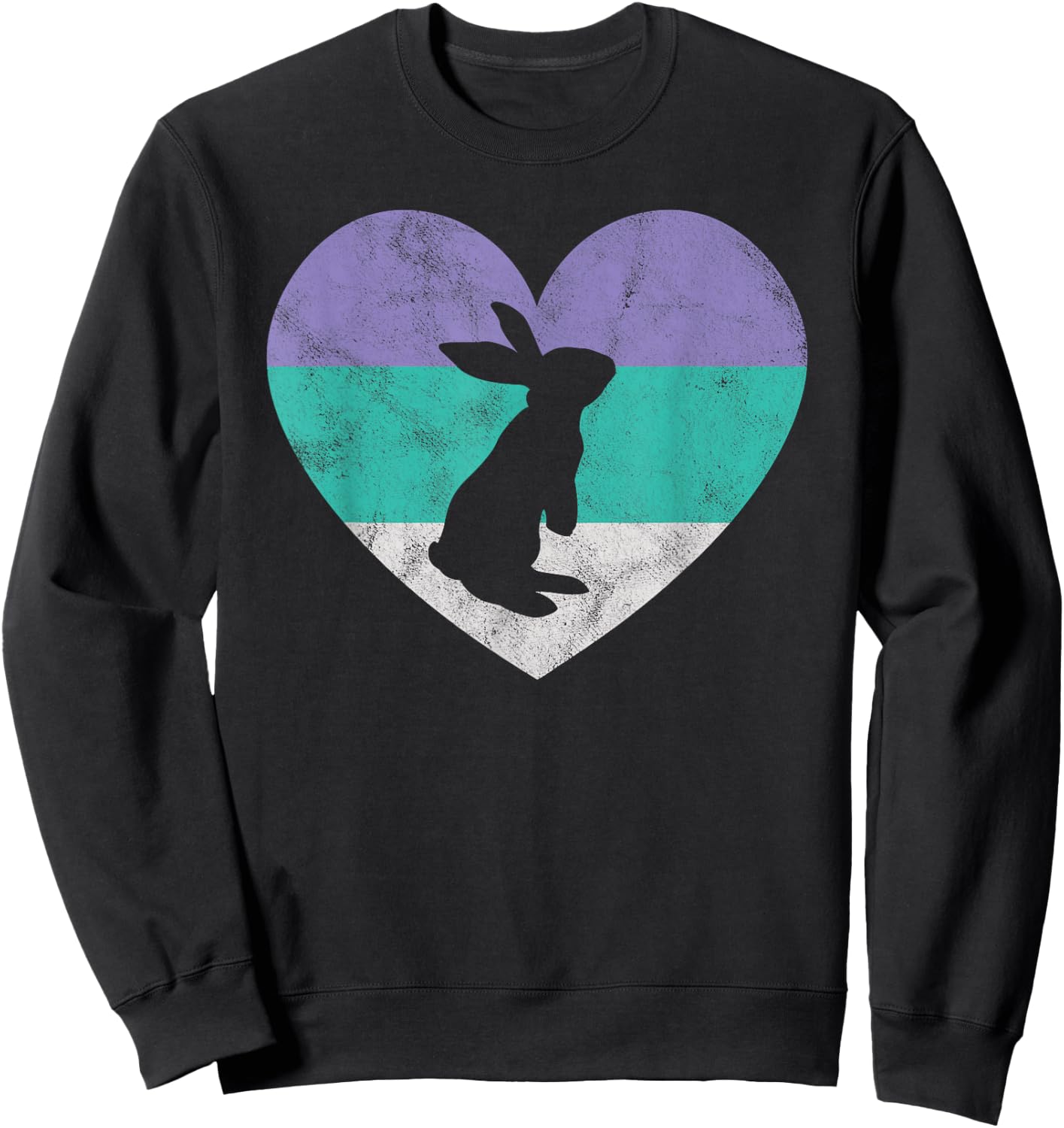Rabbit Gift Shirt & Girls | Cute Easter Shirt Sweatshirt - Sweatshirt | Black