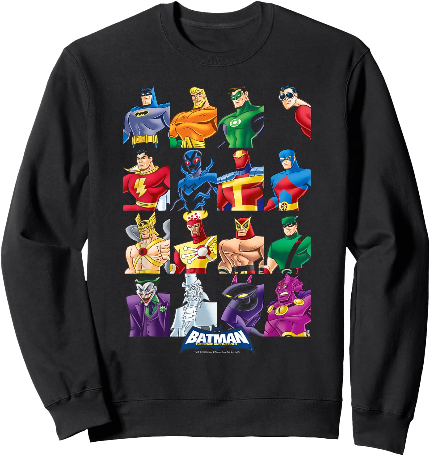 Batman: The Brave and the Bold Cast of Characters Sweatshirt - Sweatshirt | Black