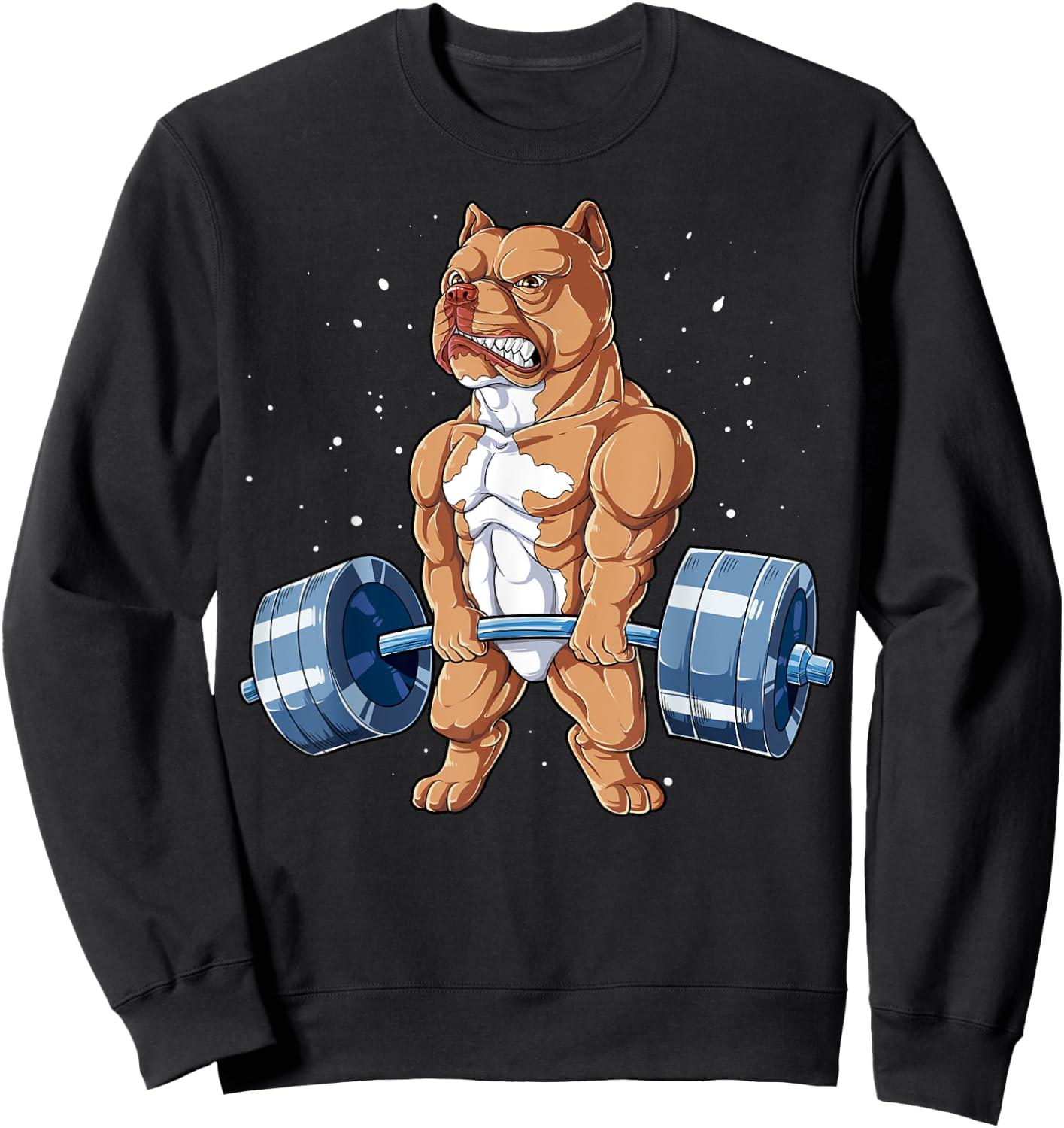 Pit Bull Weightlifting Funny Deadlift Men Fitness Gym Gifts Sweatshirt - Sweatshirt | Black