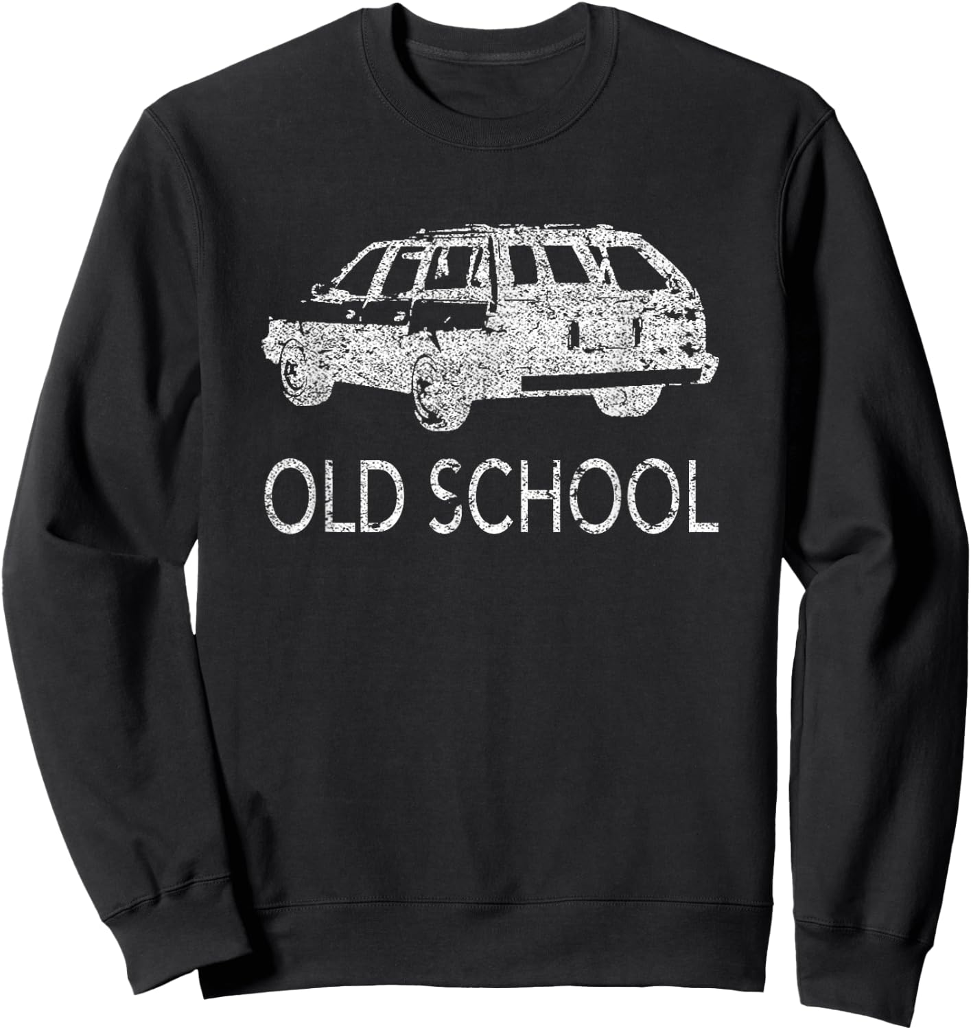 Old School Station Wagon Vintage Style Sweatshirt - Sweatshirt | Black