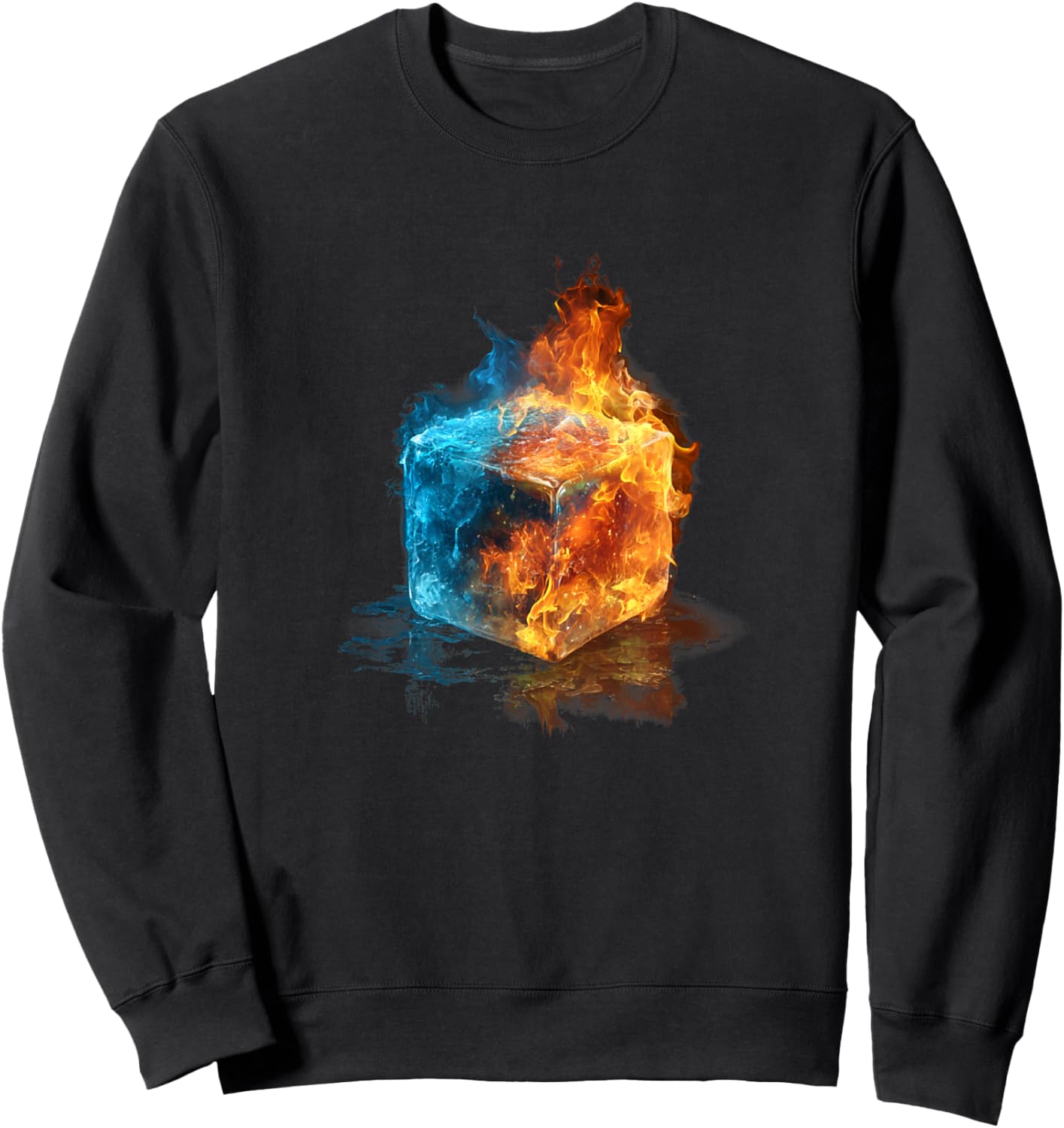 Hot and Cold Cube for ICY Flames Costume Lovers Sweatshirt - Sweatshirt | Black