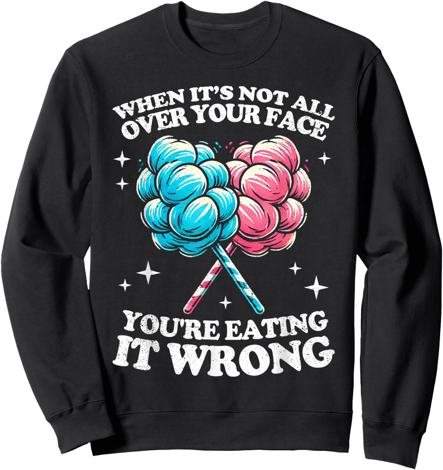 Cotton candy Sweatshirt - Sweatshirt | Black