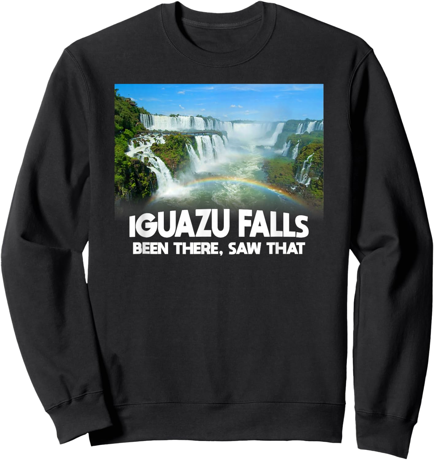 Iguazu Falls - Brazil Travel Sweatshirt - Sweatshirt | Black