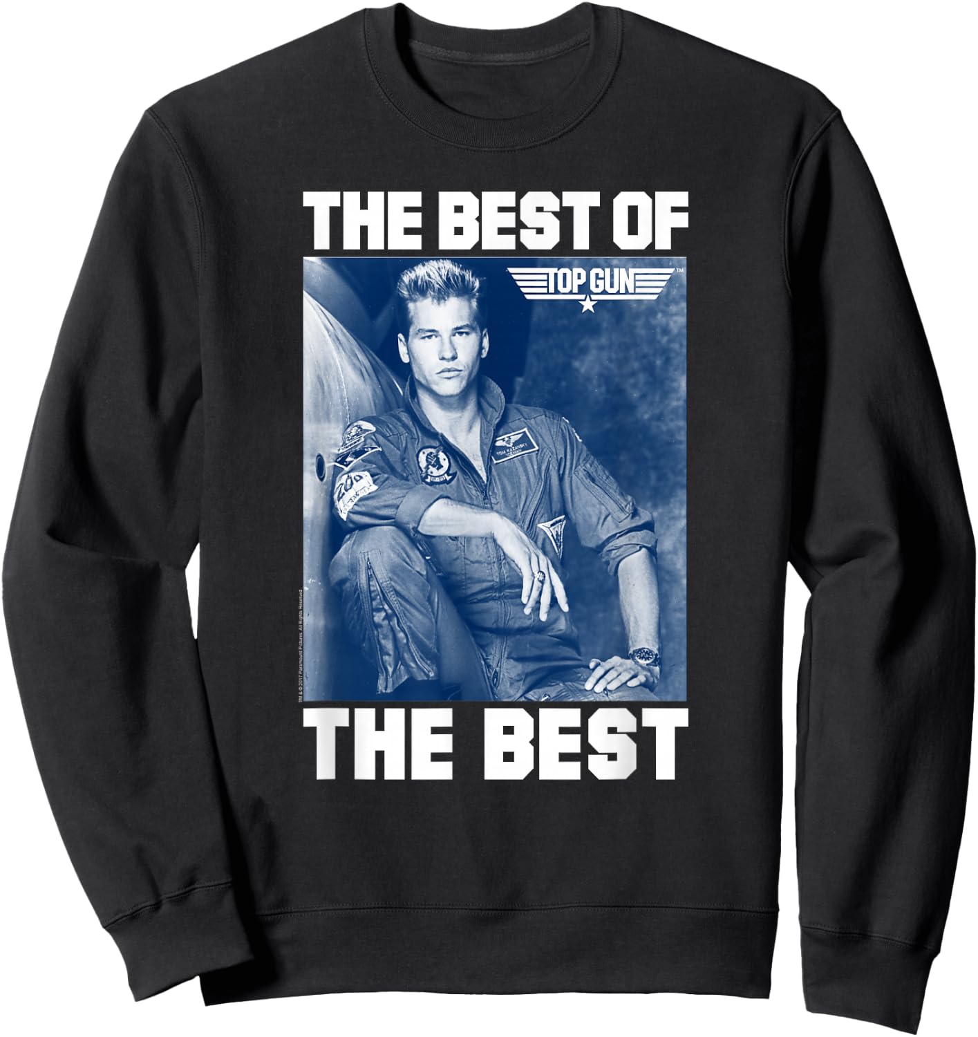 Top Gun The Best of The Best Iceman Blue Photo Action Movie Sweatshirt - Sweatshirt | Black
