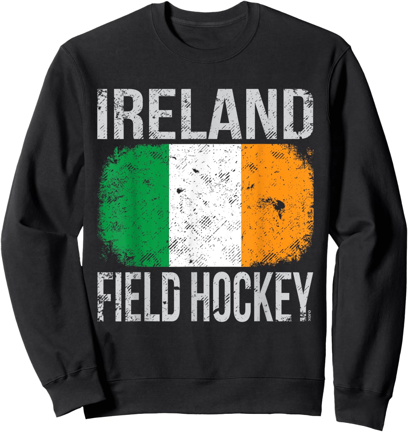 Ireland Field Hockey, Irish Flag Sweatshirt - Sweatshirt | Black