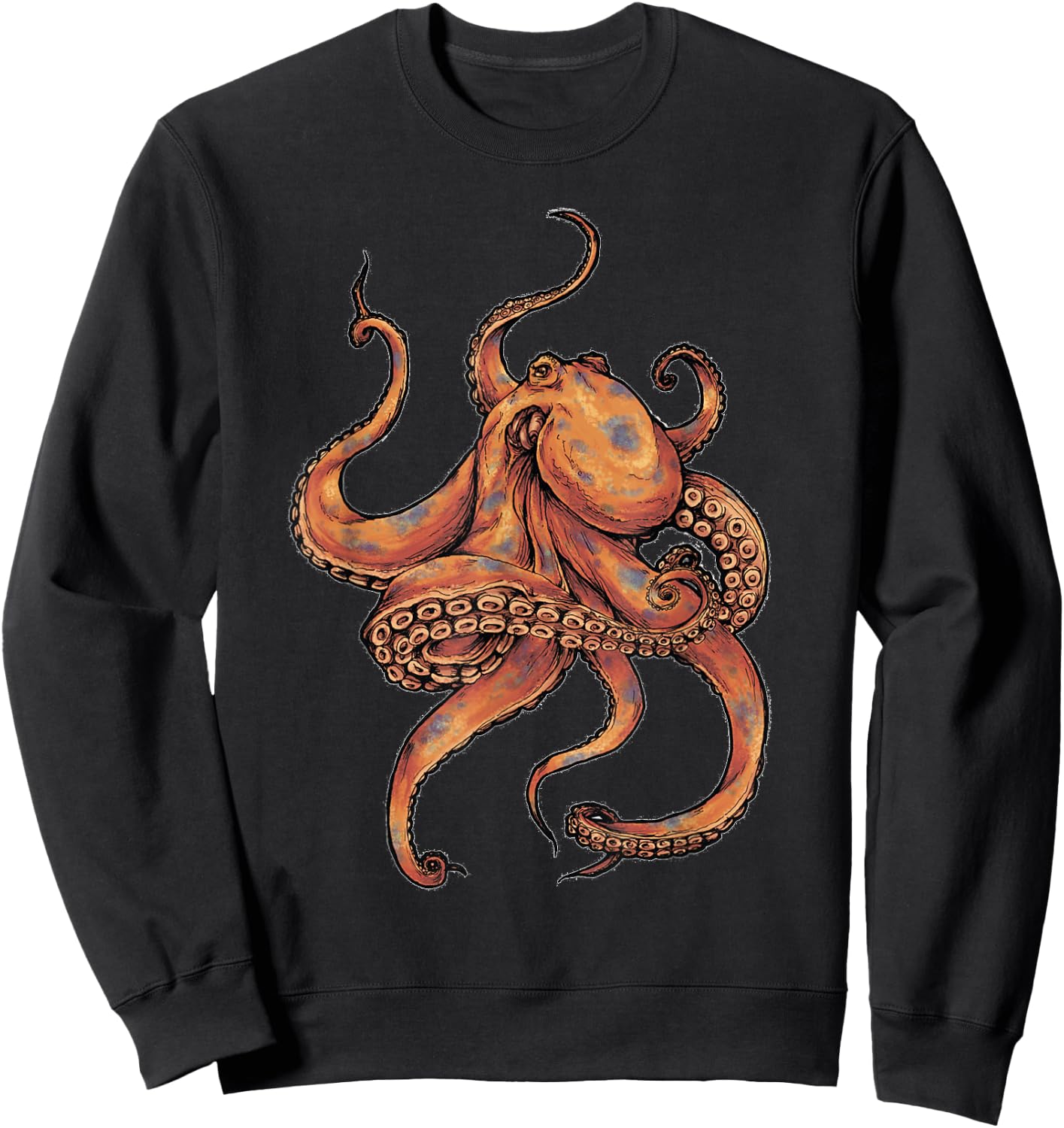 Octopus T Shirt women boys girls kids Sweatshirt - Sweatshirt | Black