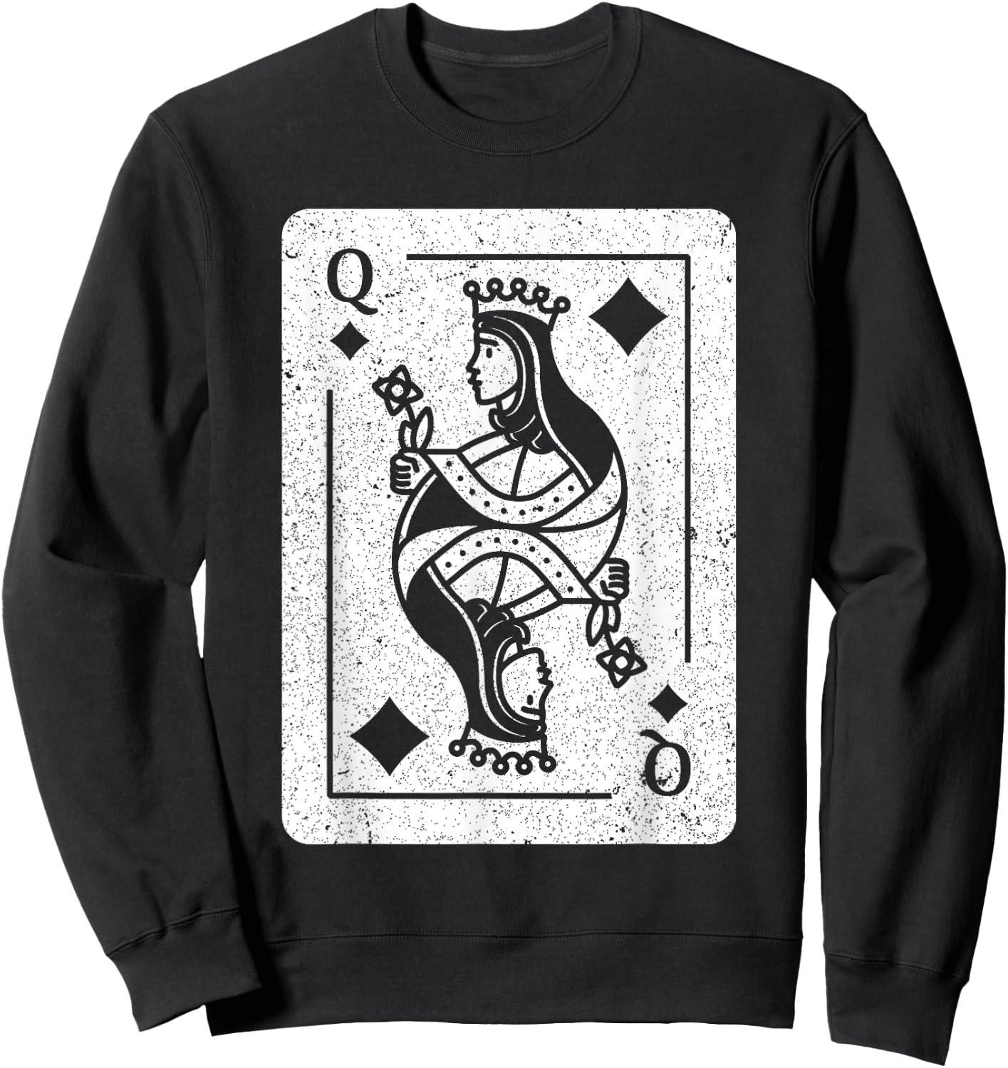 Queen Of Diamonds Costume Sweatshirt - Sweatshirt | Black
