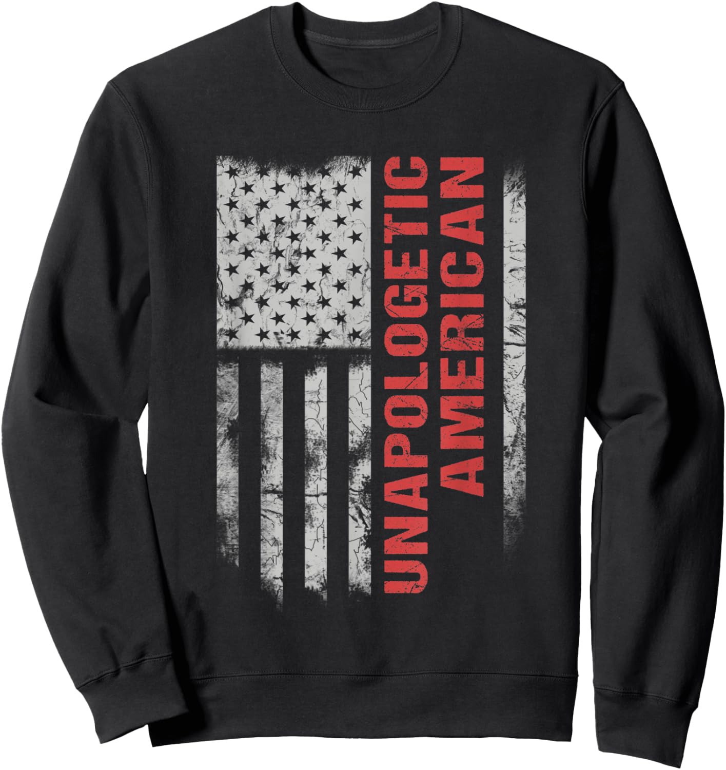 Unapologetic American Sweatshirt - Sweatshirt | Black