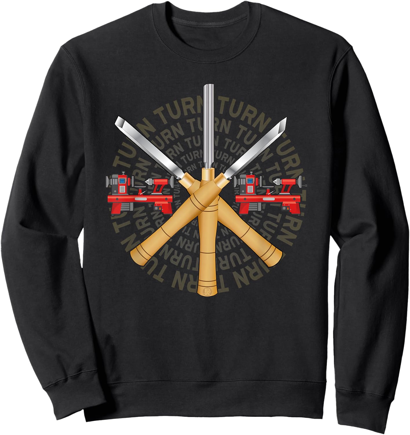 Ultimate Woodturner's with Lathe Chisel Gouge Skew Sweatshirt - Sweatshirt | Black