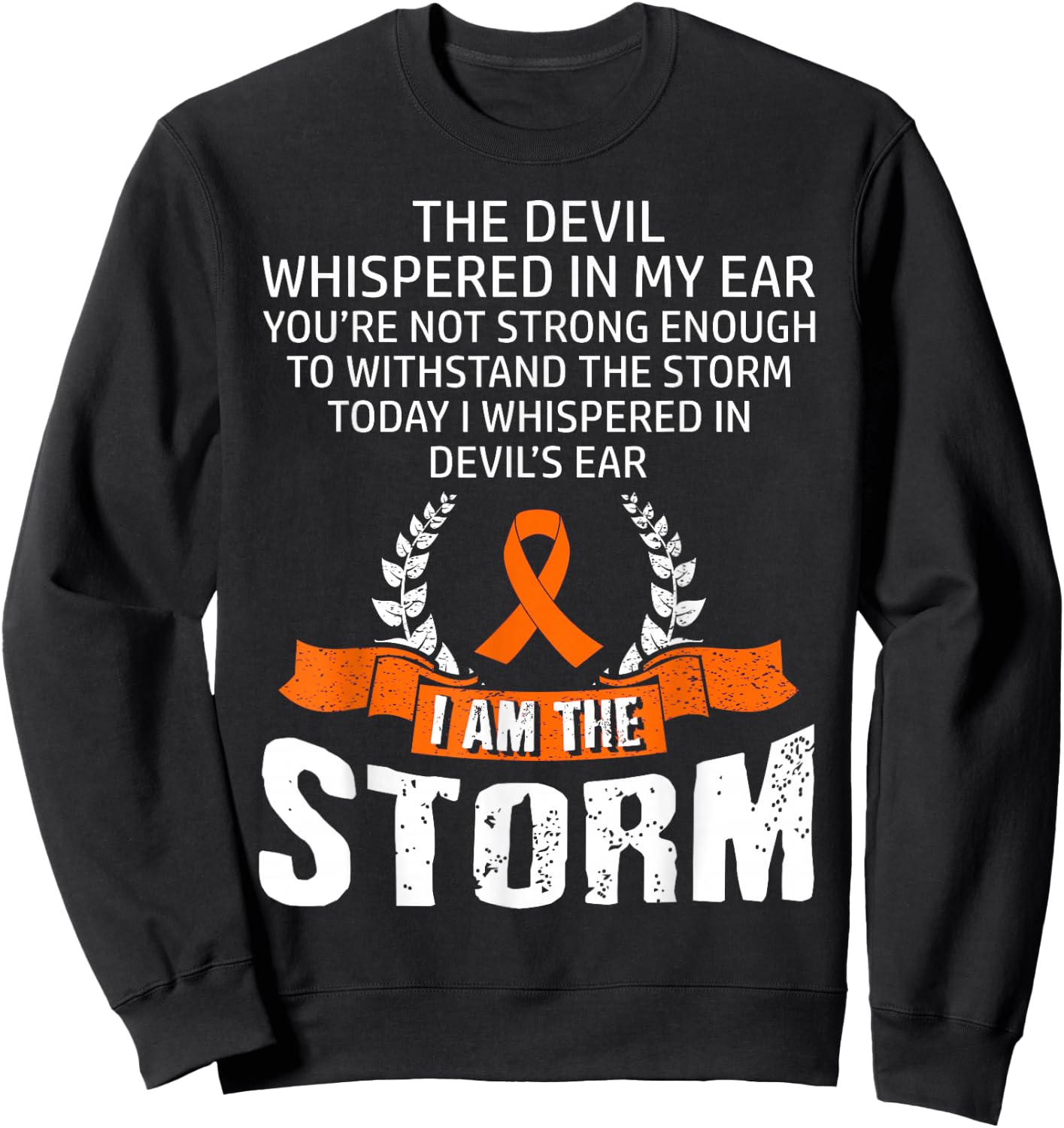 Leukemia Awareness Storm Sweatshirt - Sweatshirt | Black