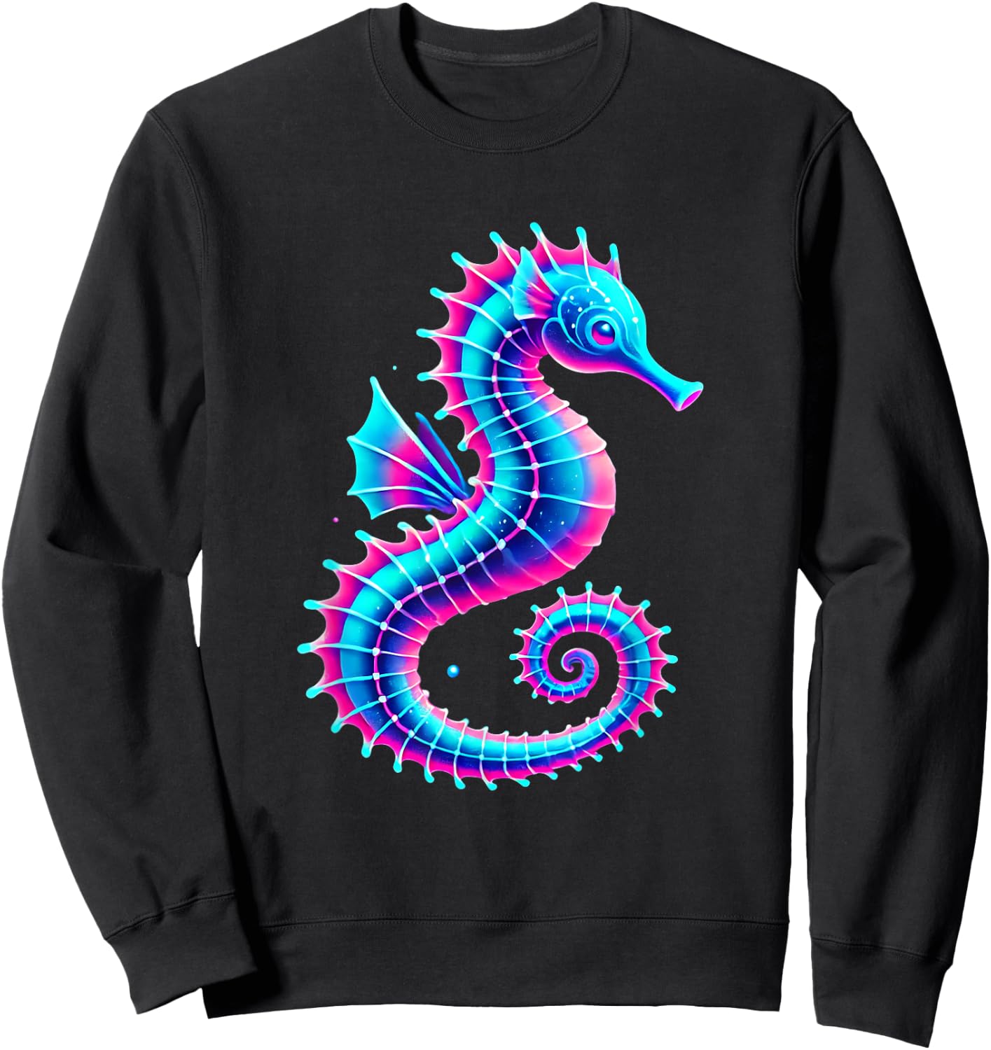Sea horse Bright, Zesty s Deep Sea Fishing Sweatshirt - Sweatshirt | Black