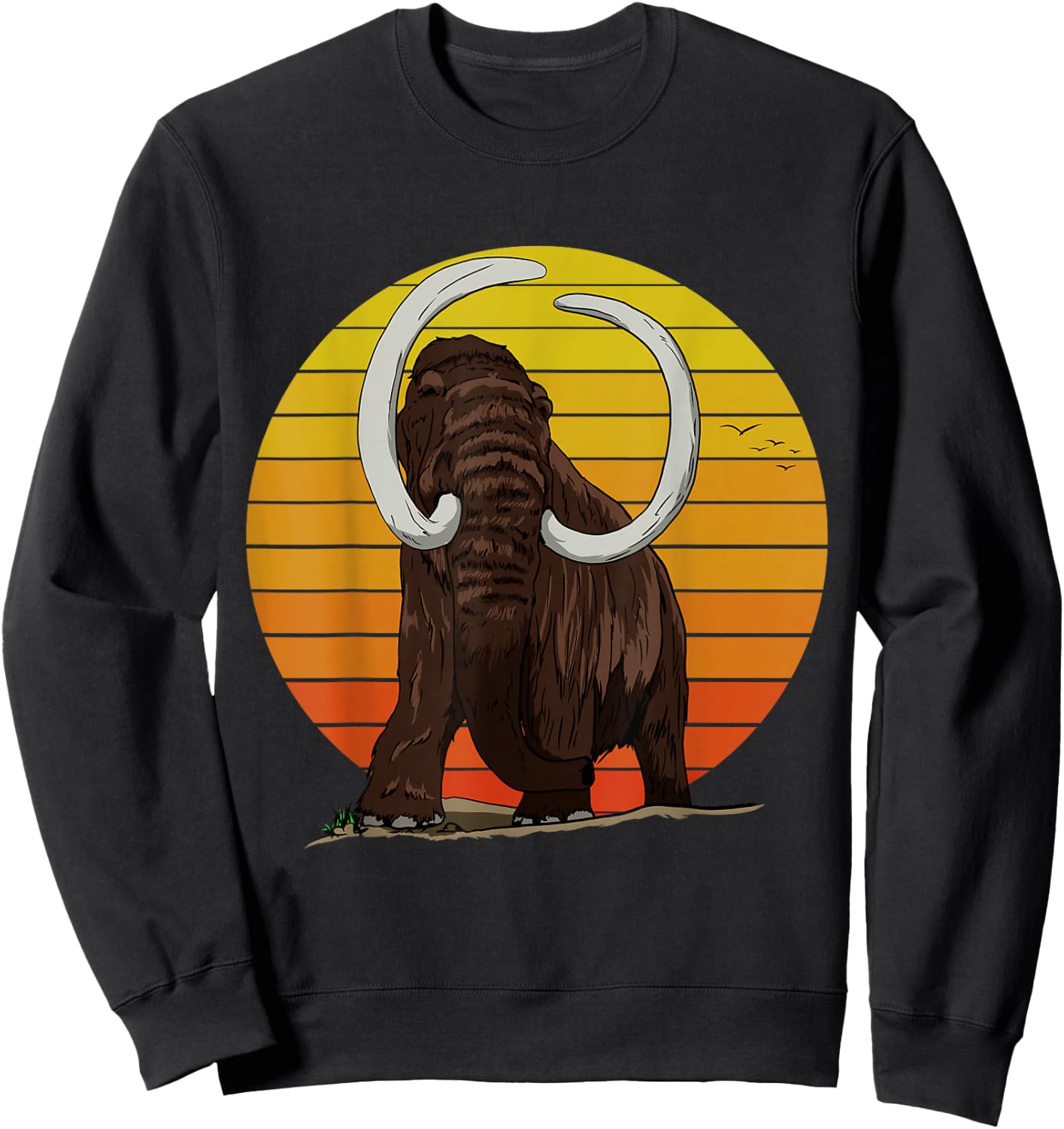 Woolly Elephant with big Ice Age Sun Gift for Mammoths Sweatshirt - Sweatshirt | Black