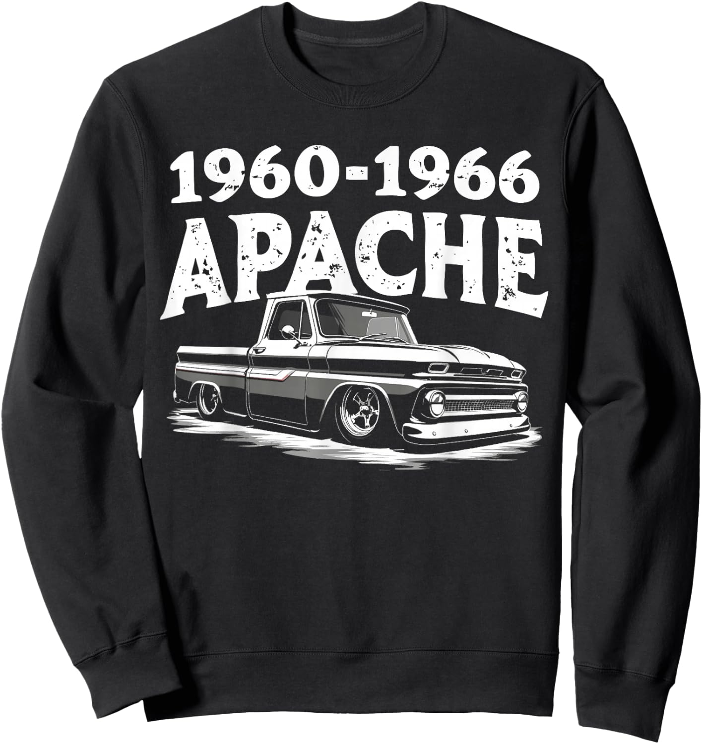 1960-1966 C10 Truck First Generation Apache Classic Truck Sweatshirt - Sweatshirt | Black