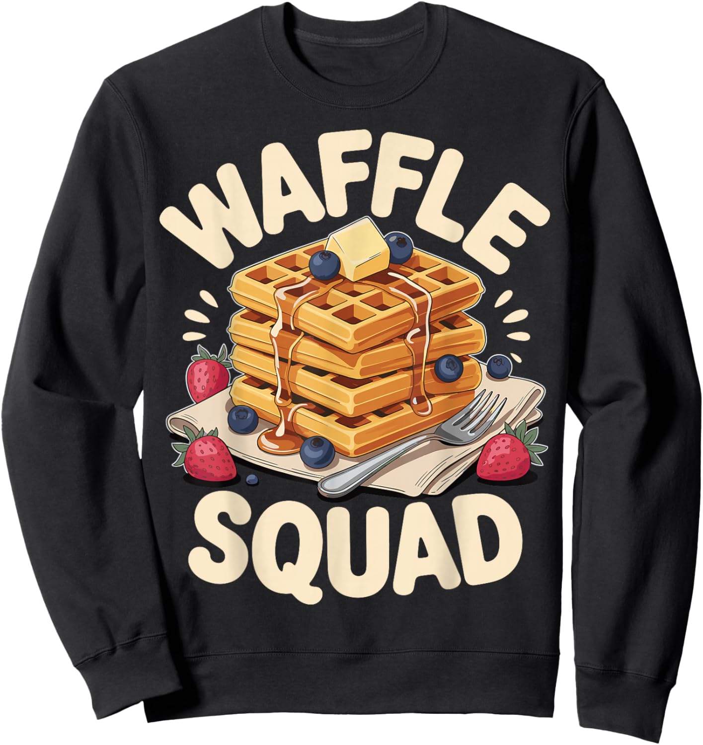 Waffle Squad Sweatshirt - Sweatshirt | Black