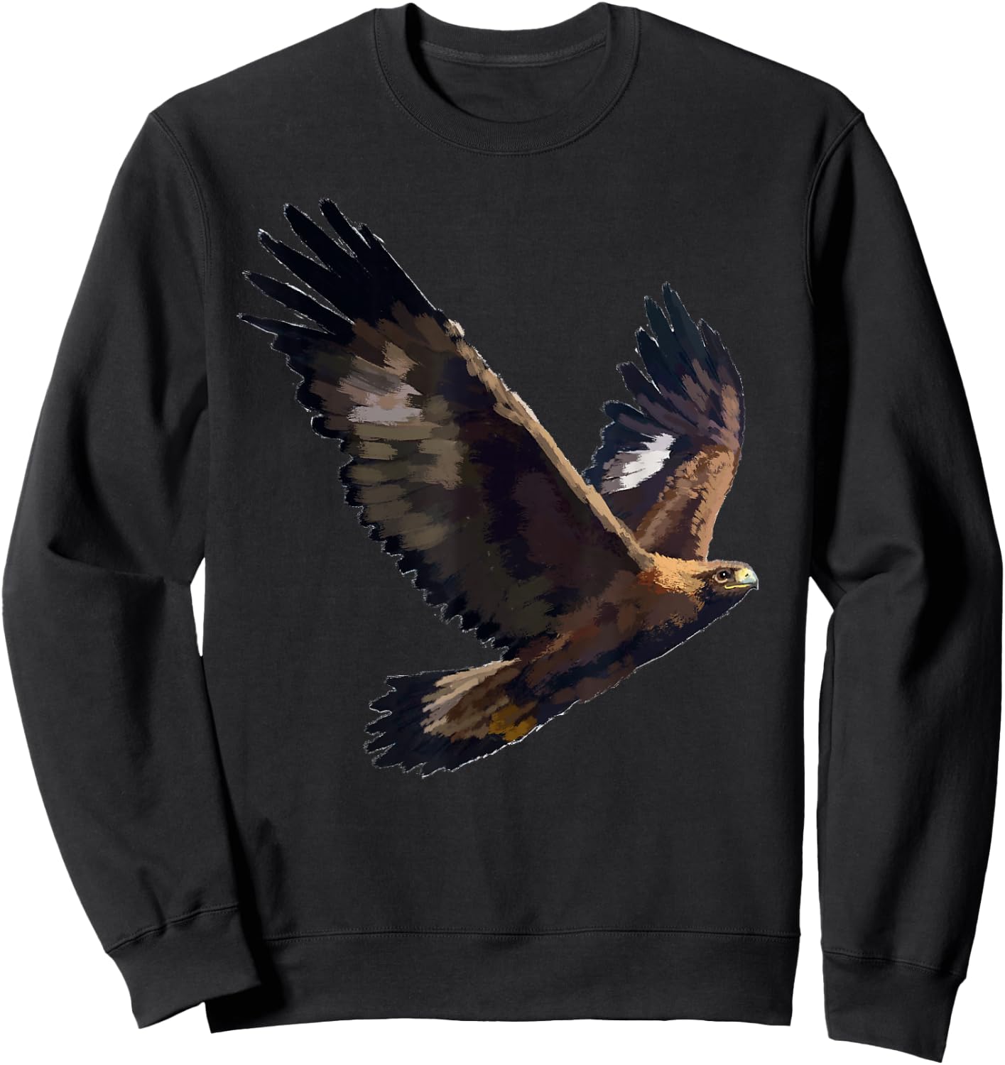 Golden Eagle Bird T Shirt Sweatshirt - Sweatshirt | Black
