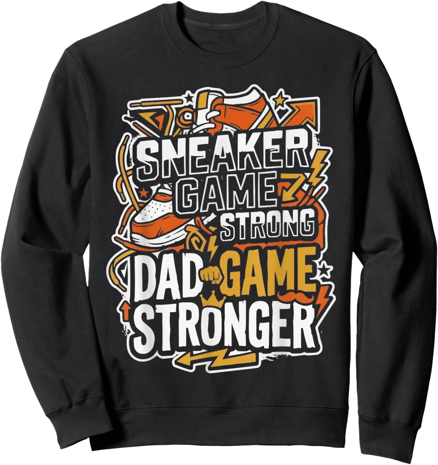 Shoe Collector Dad Shoe Lover Sneaker Addict Shoe Collecting Sweatshirt - Sweatshirt | Black