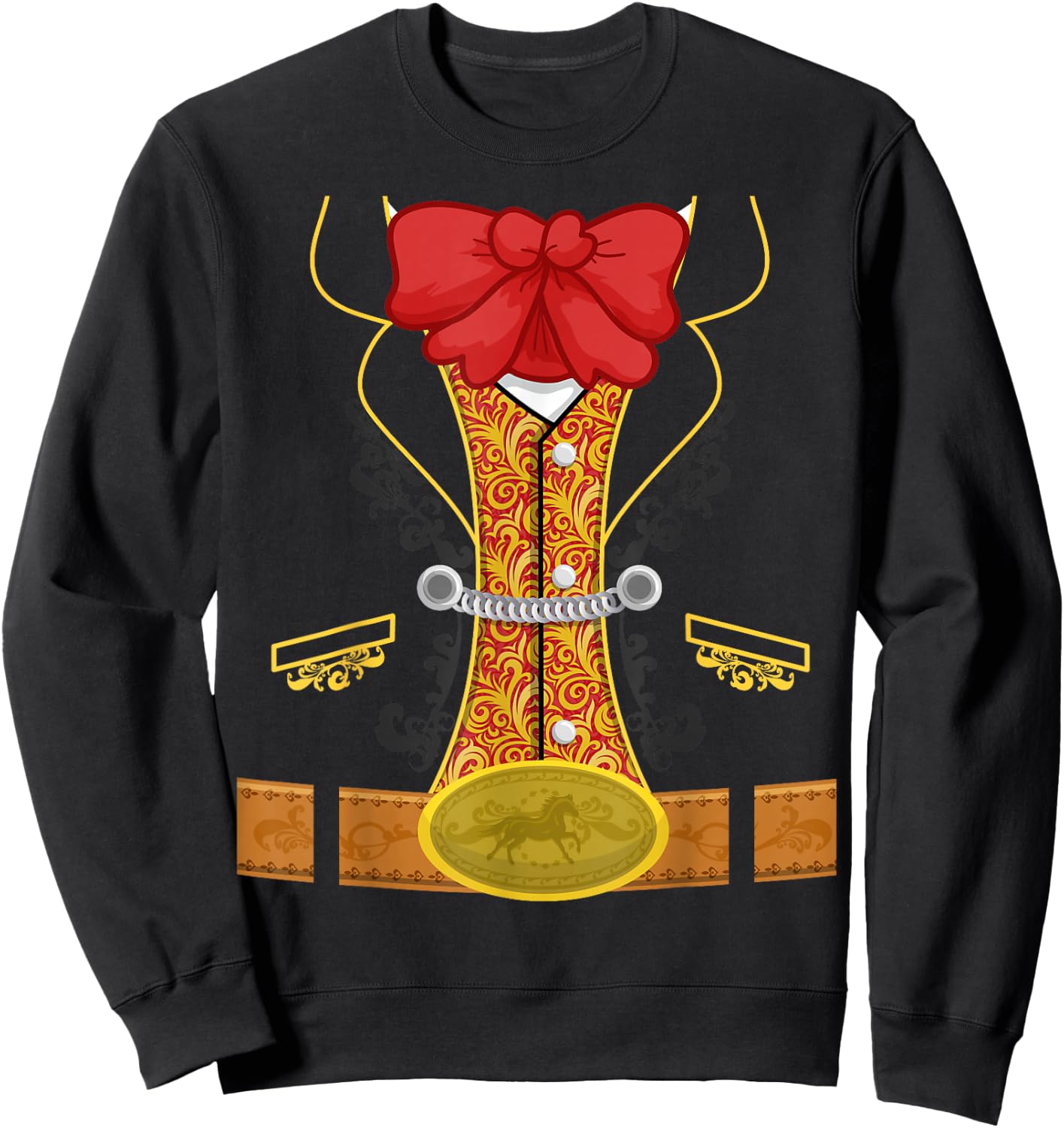 Bull Fighter Costume Men Women Children Matador Sweatshirt - Sweatshirt | Black