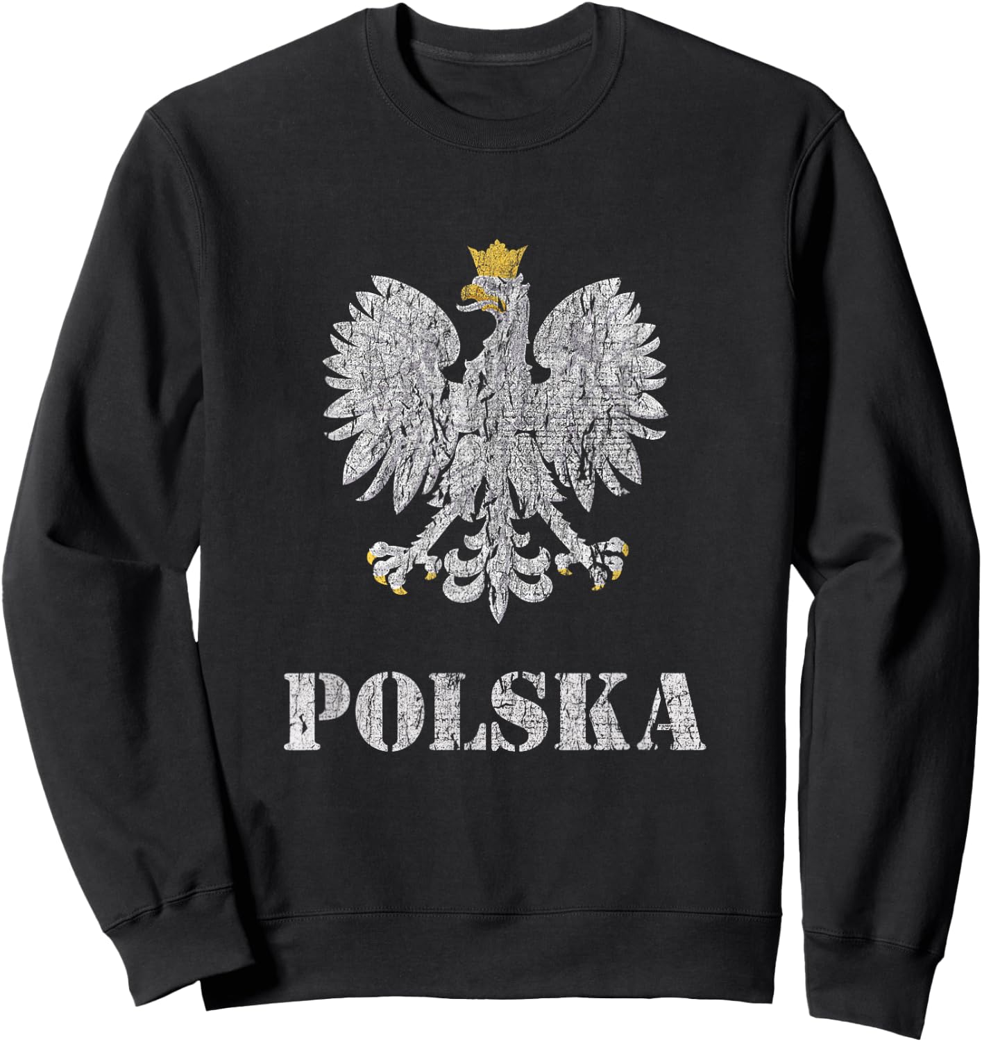 Poland Vintage Polish Eagle Shirt Sweatshirt - Sweatshirt | Black