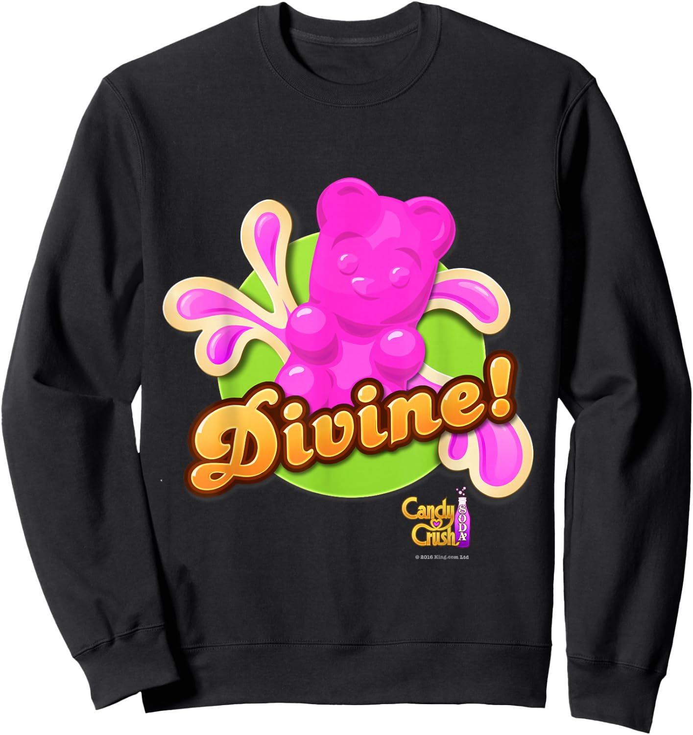 Candy Crush Soda 'Divine!' Sweatshirt - Sweatshirt | Black