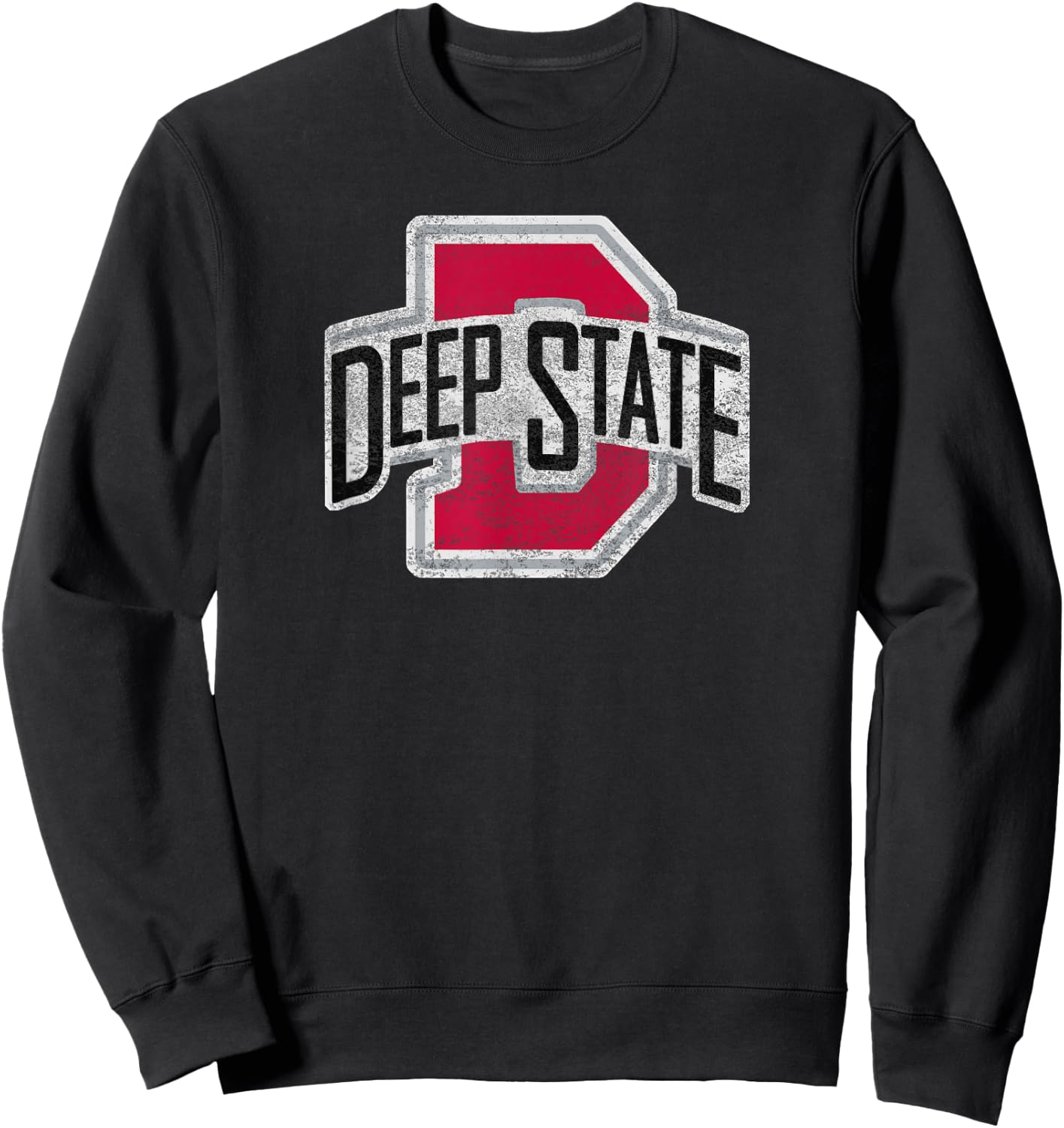 THE Deep State University funny college women Sweatshirt - Sweatshirt | Black