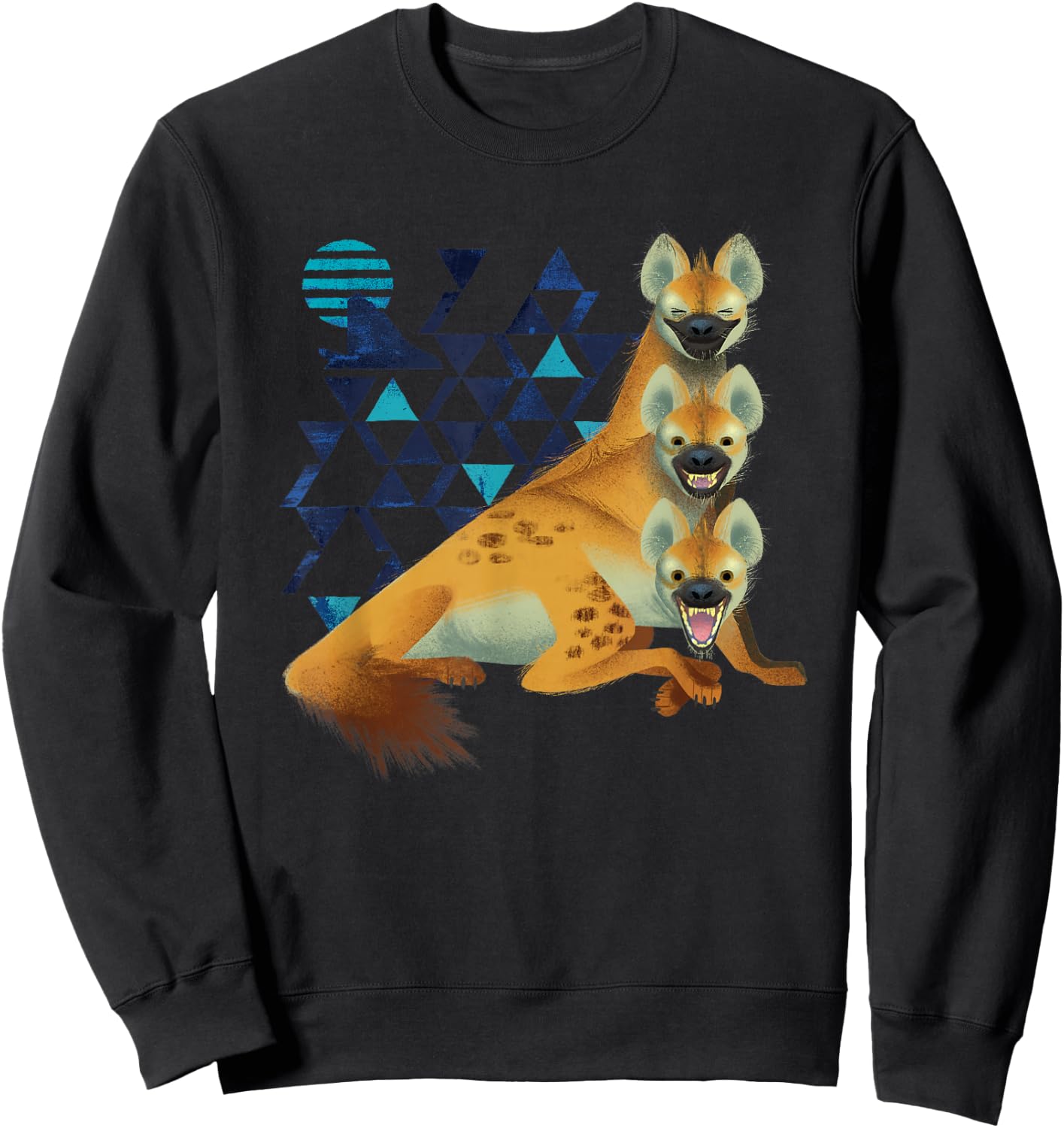 Disney The Lion King Hyenas Geometric Live Action Sweatshirt - Sweatshirt | Black