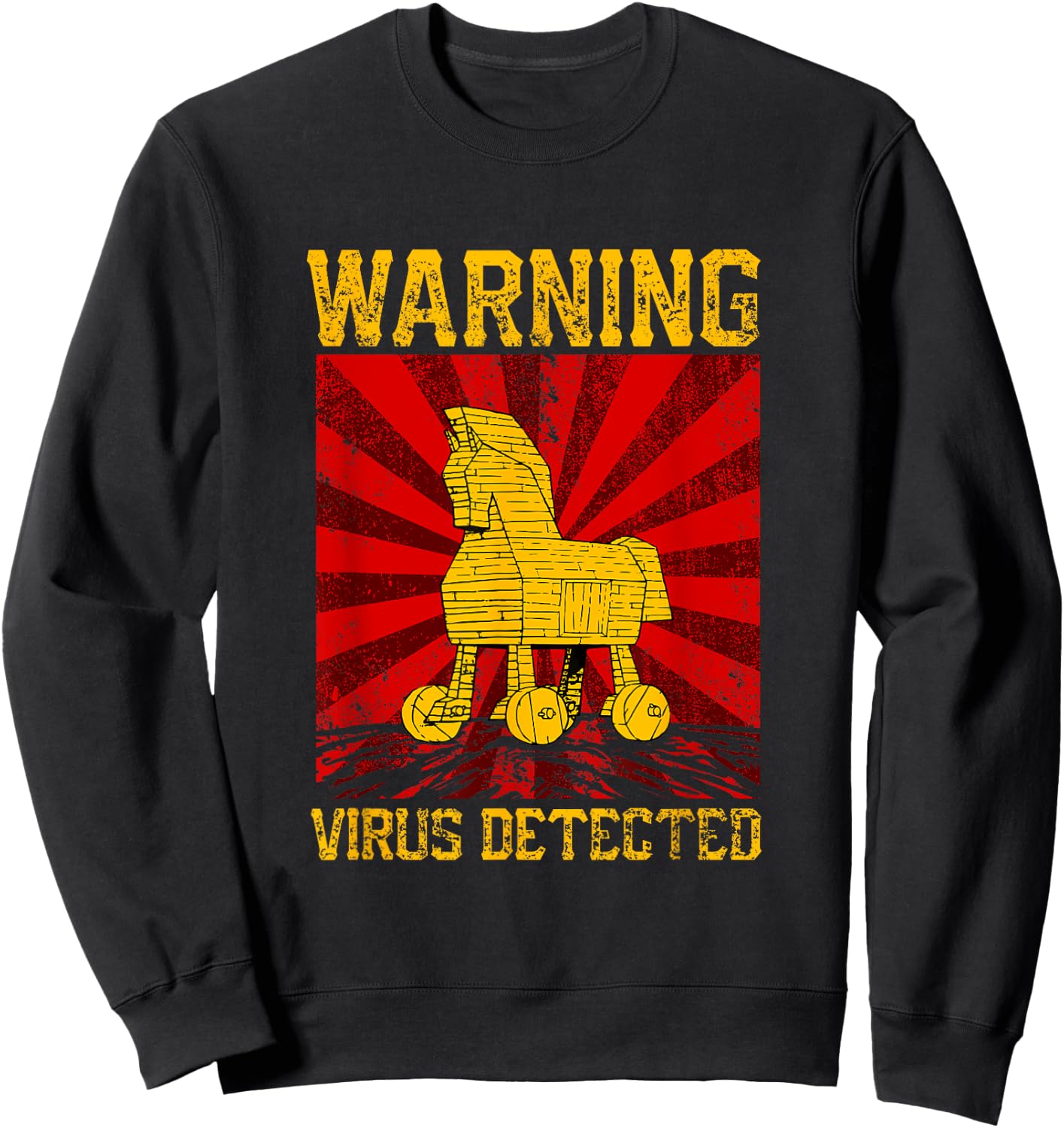 Trojan Horse Hacker Sweatshirt - Sweatshirt | Black