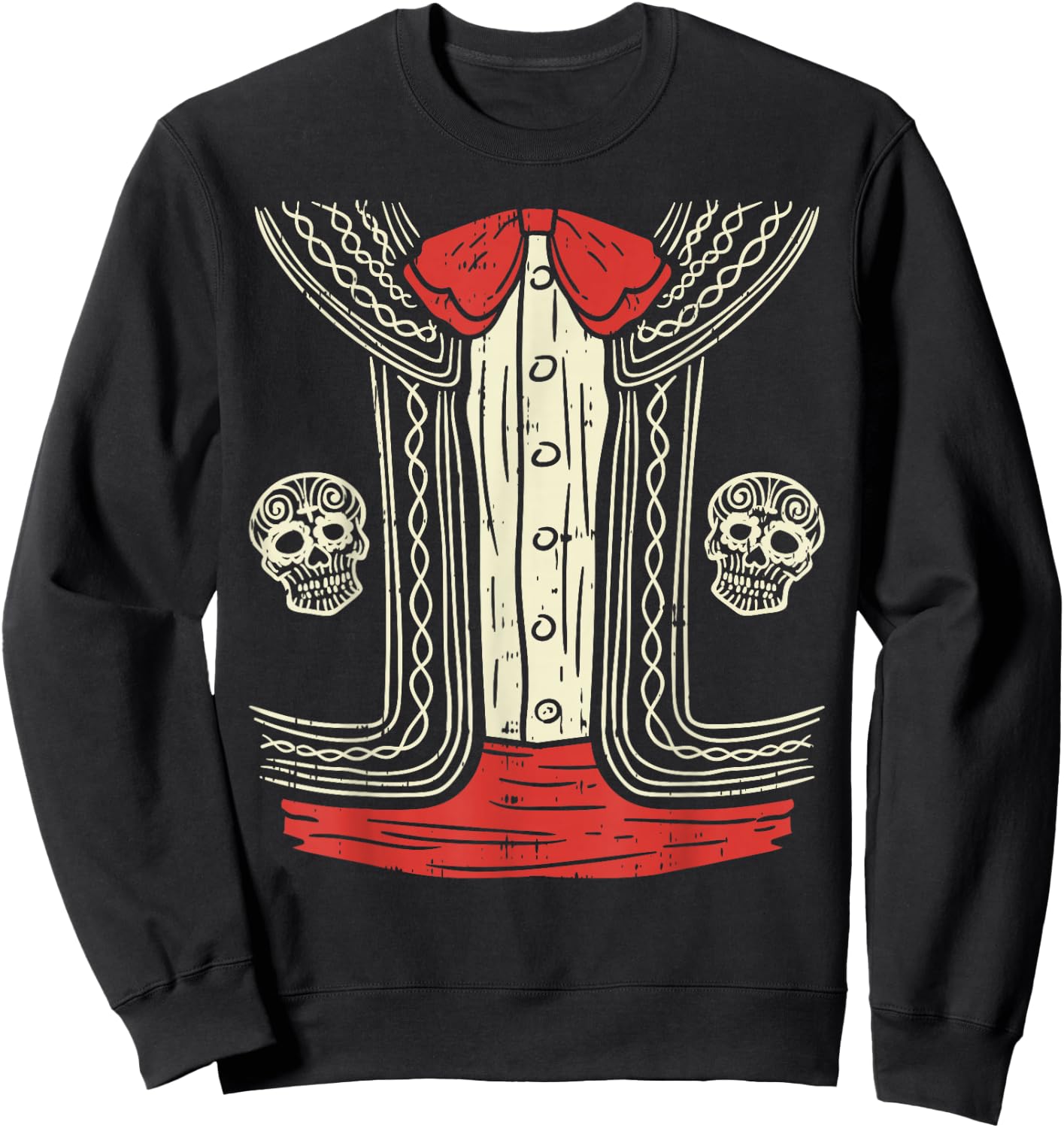 Mexican Mariachi Halloween Costume Mexico Suit Fiesta Boys Sweatshirt - Sweatshirt | Black