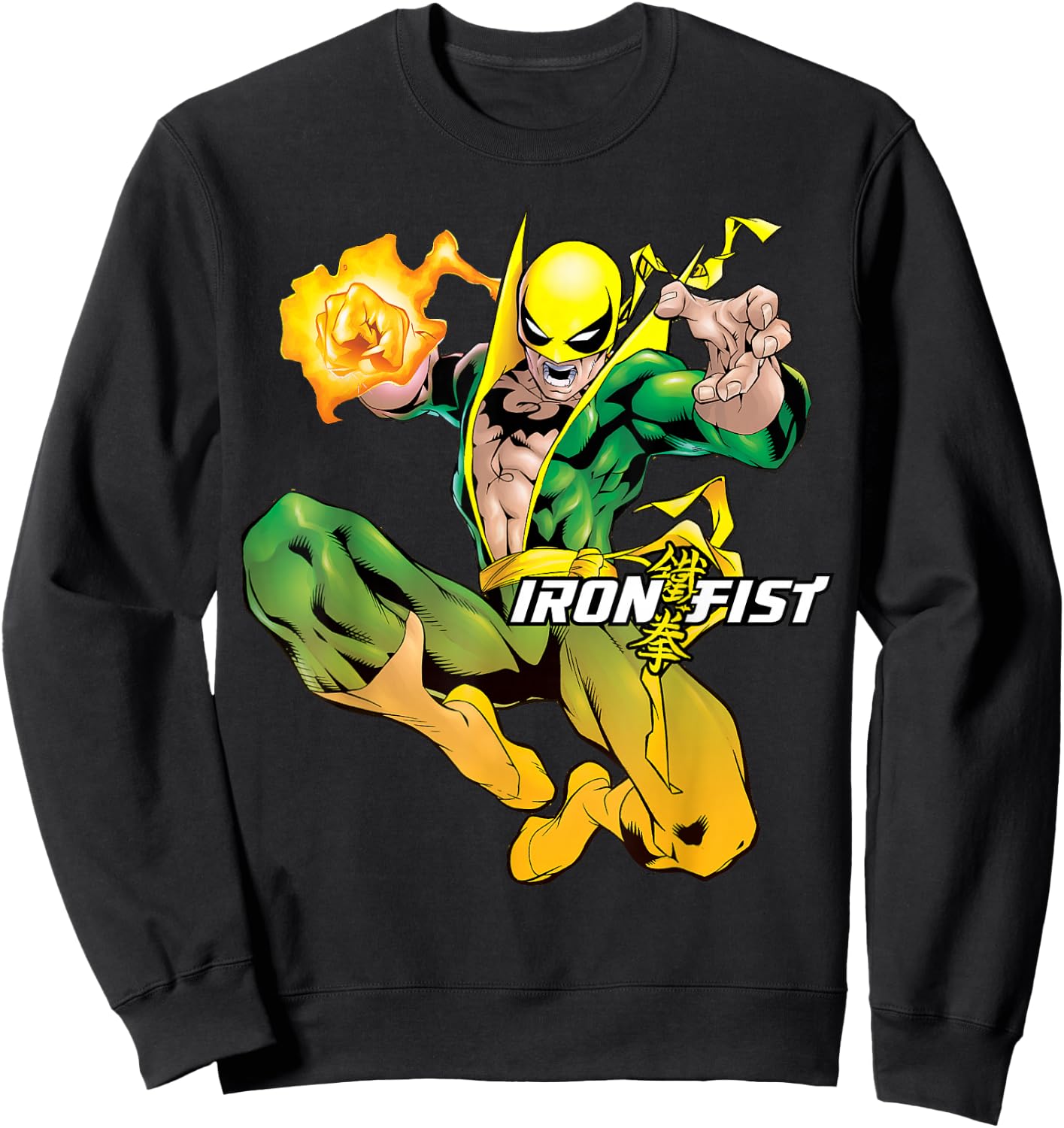 Marvel Iron Fist Power Graphic Sweatshirt - Sweatshirt | Black