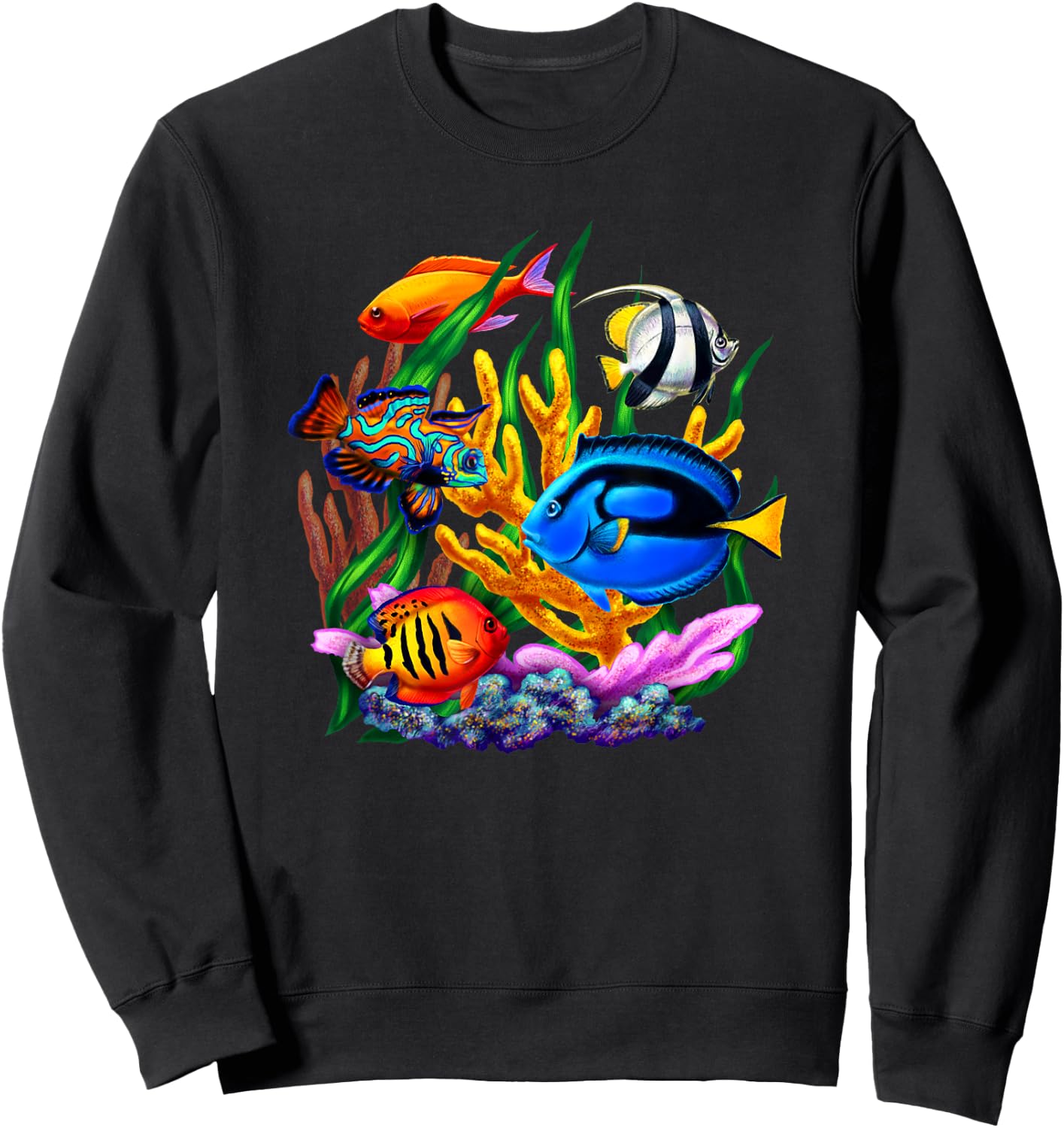 Tropical Fish Sweatshirt - Sweatshirt | Black