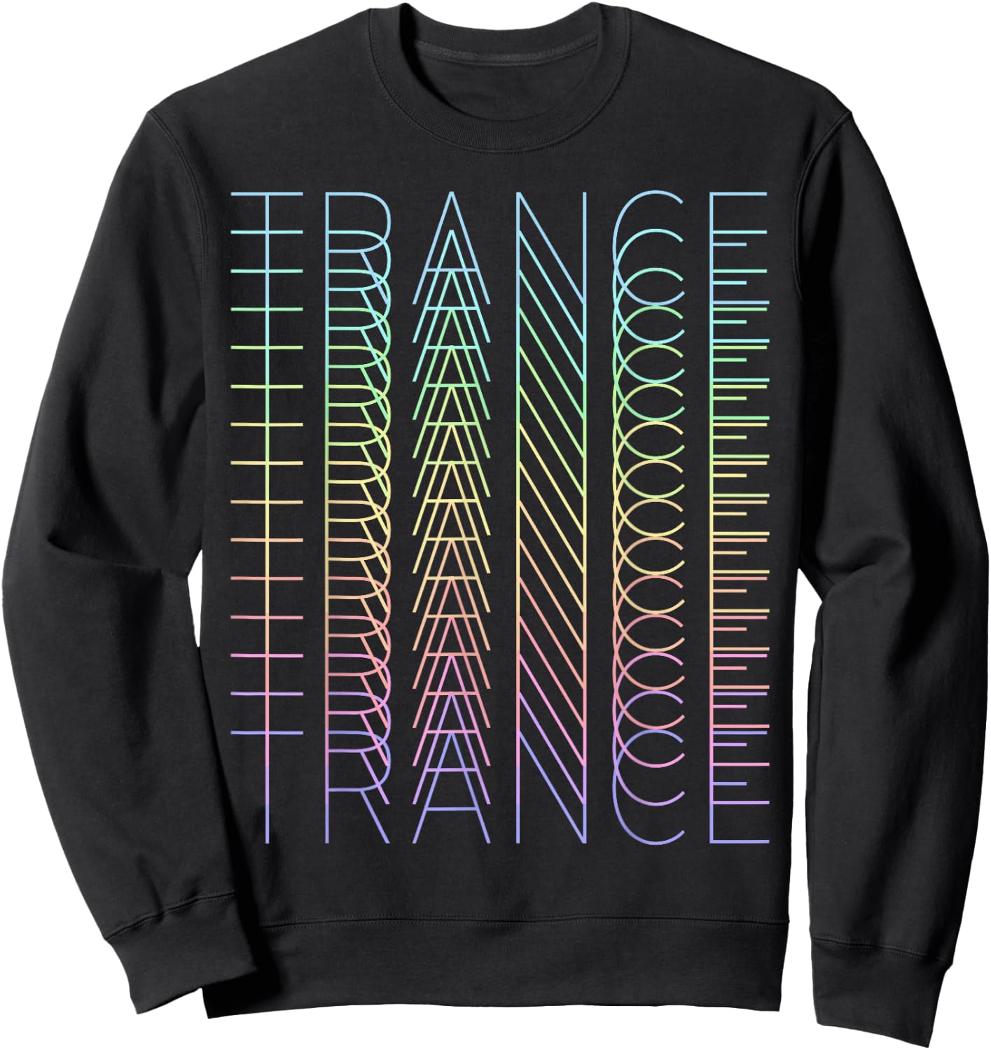 BIGUP EDM Psy Tekk Techno Rave Designs Trance Techno Music DJ Rave Party Techno Festival Sweatshirt - Sweatshirt | Black