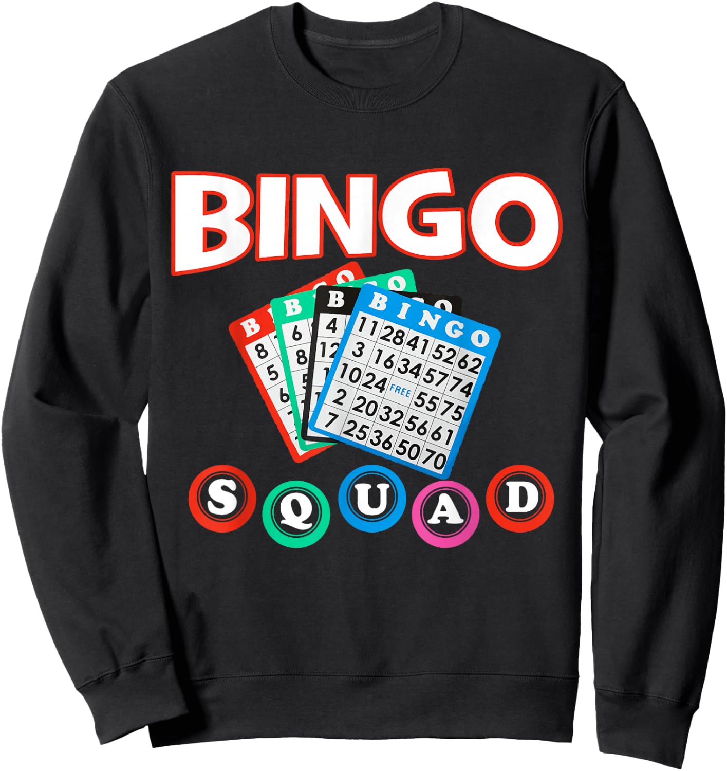 Bingo Squad Shirt & men Sweatshirt - Sweatshirt | Black