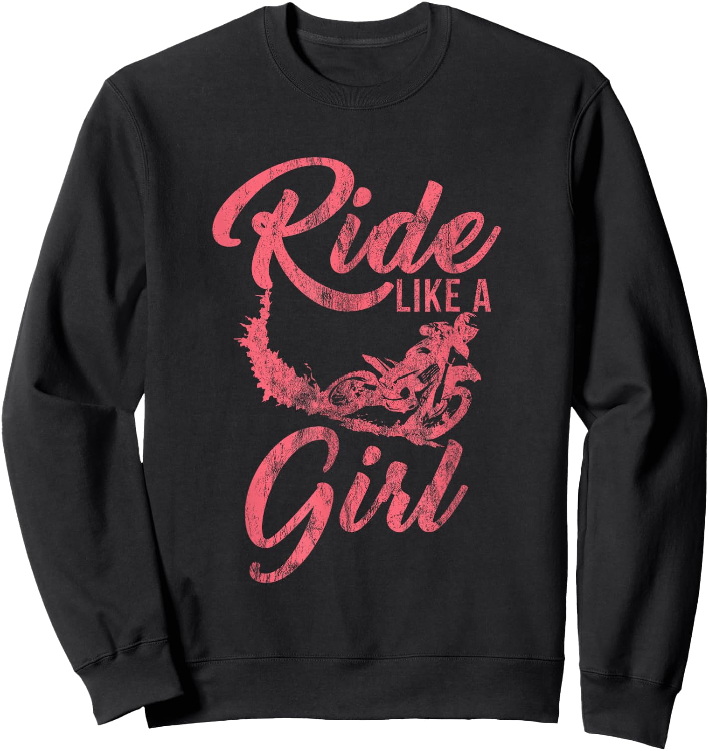 Motorcyclist Motorcycle Motorcycles Bike Biker Extreme Sports Sweatshirt - Sweatshirt | Black
