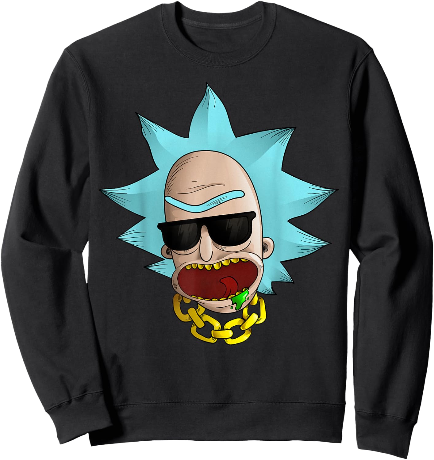 Mademark x Rick and Morty - Rick and Morty Shirt Cool Chained Reaction Sweatshirt - Sweatshirt | Black