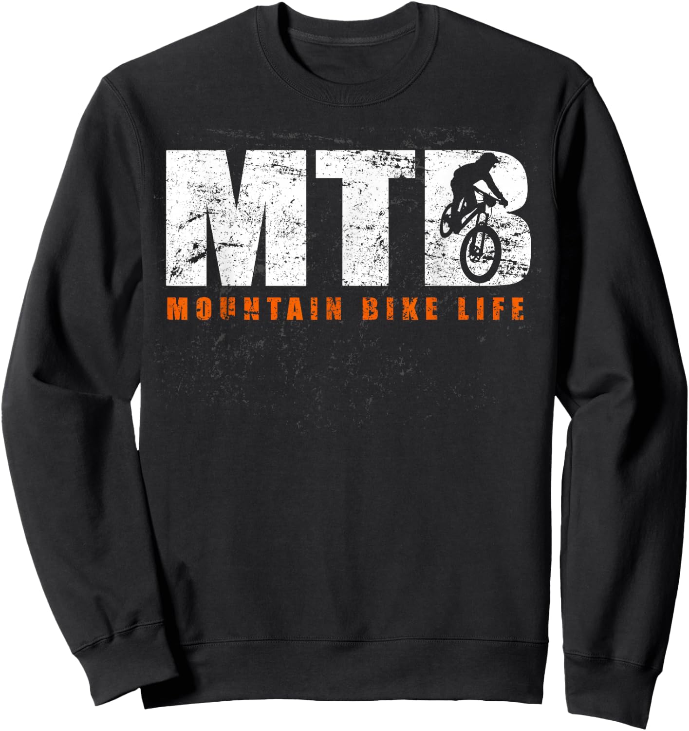 Mountain Bike Life Shirt - Vintage MTB T Shirt Sweatshirt - Sweatshirt | Black