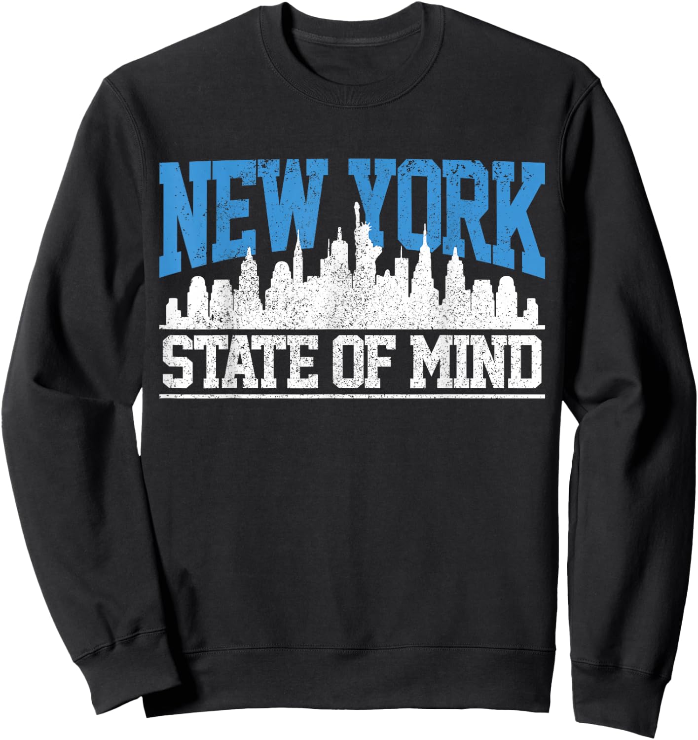 New York City Skyline NYC NY USA America Souvenir Gift Sweatshirt - Sweatshirt | Black