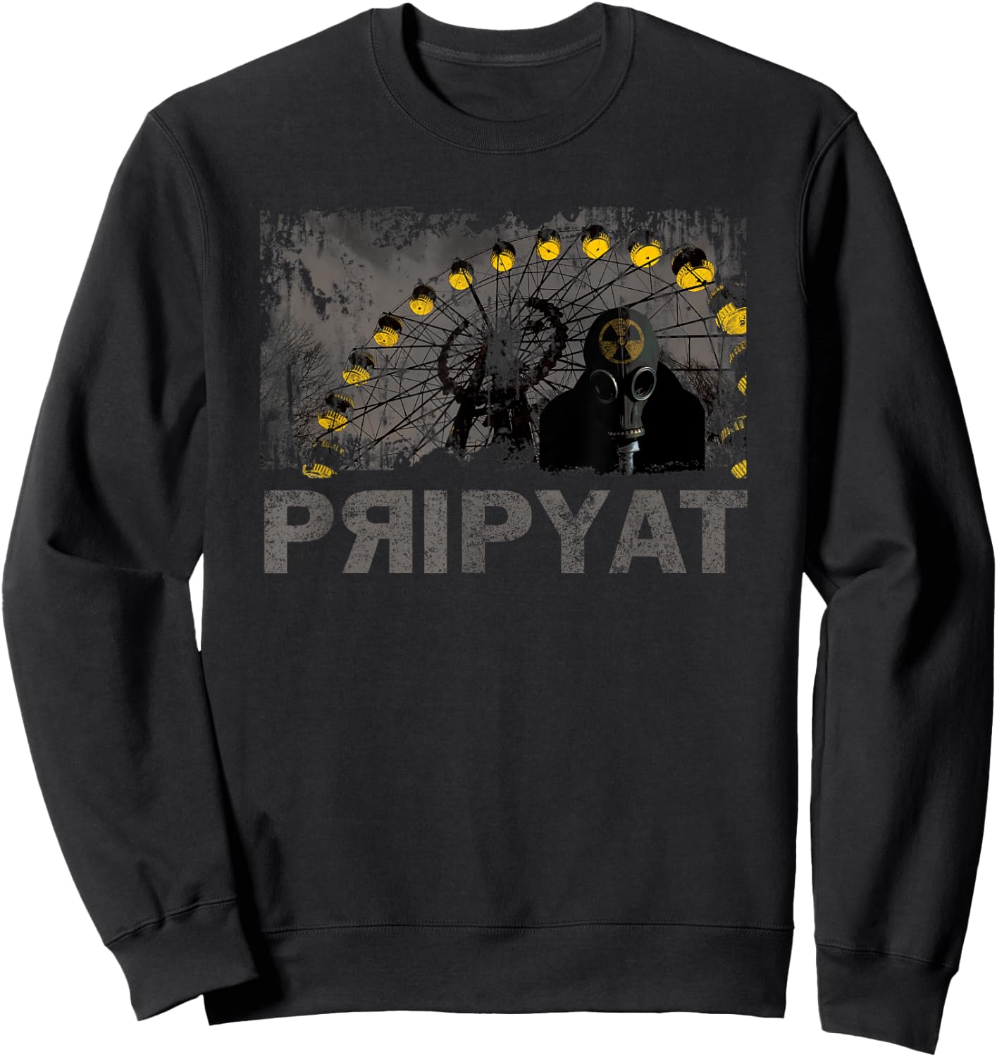 Chernobyl Pripyat Radioactive Symbol Sweatshirt - Sweatshirt | Black