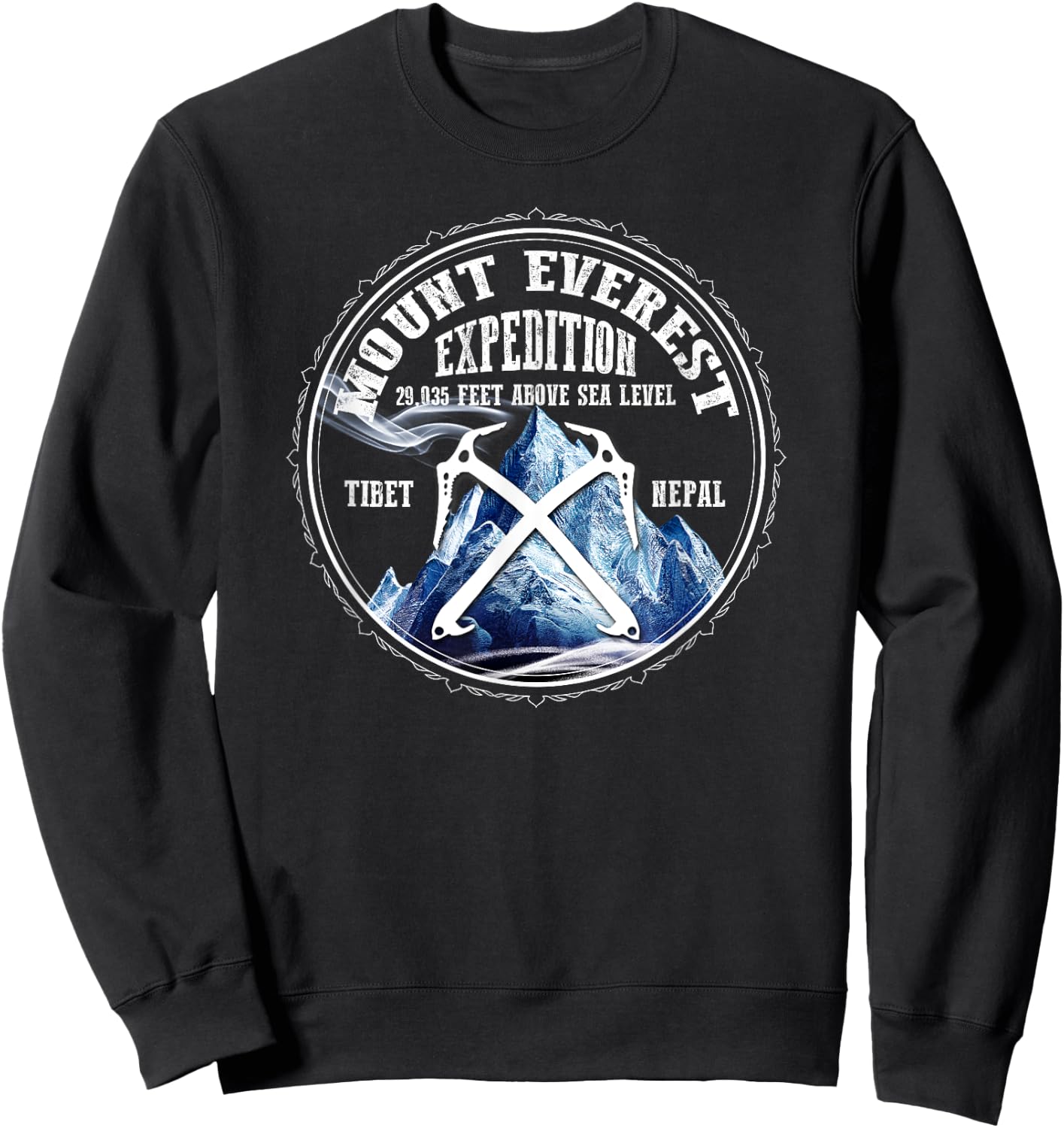 The Official "Mount Everest Expedition" Mt Everest Sweatshirt - Sweatshirt | Black