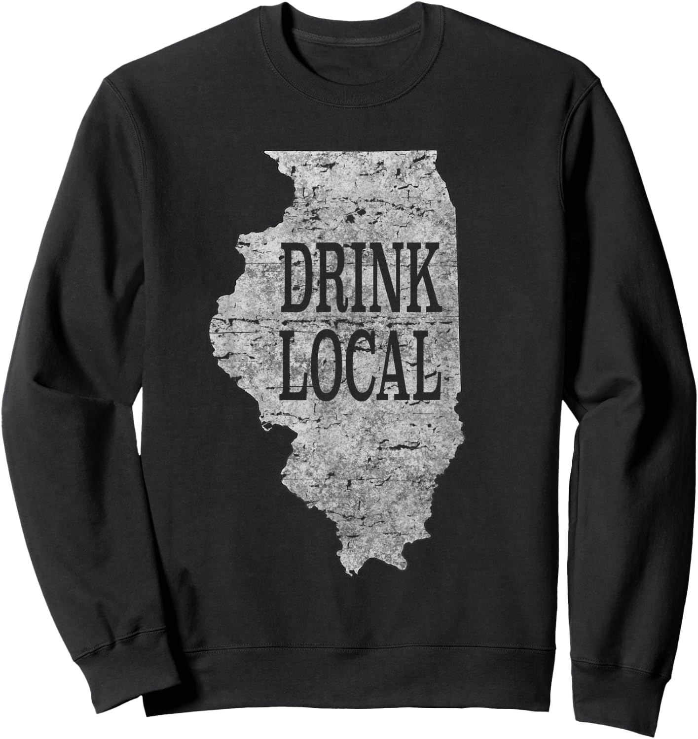 Drink local craft beer Illinois Sweatshirt - Sweatshirt | Black