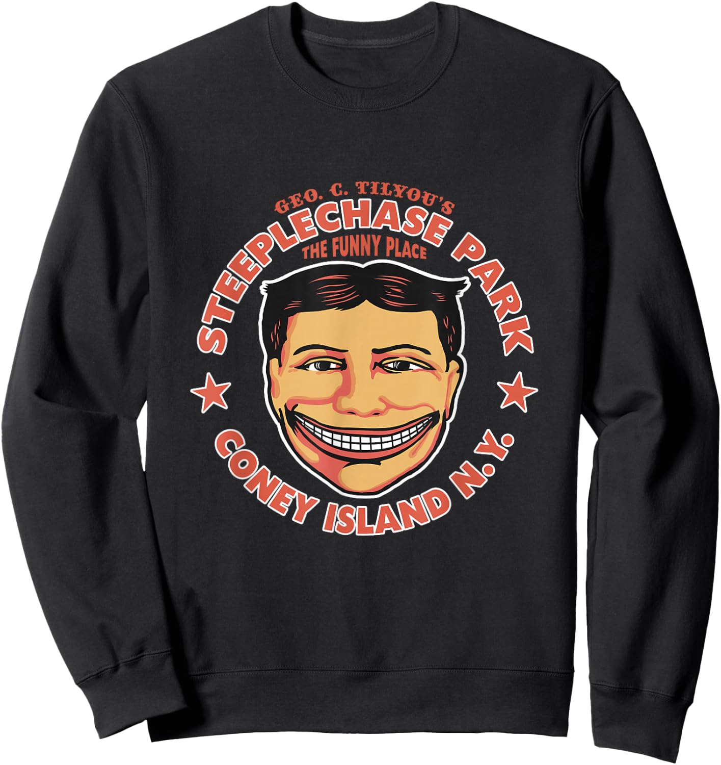 Steeplechase Park Coney Island Amusement Park Sweatshirt - Sweatshirt | Black