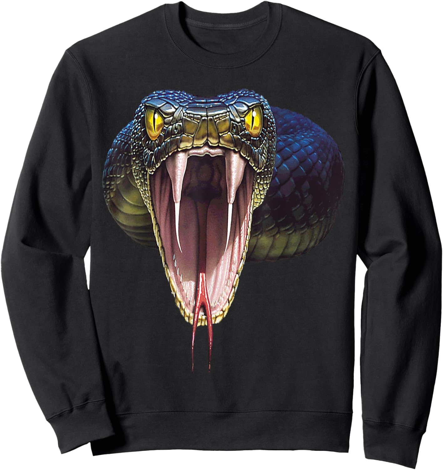 Scary Black Mamba Snake Halloween Costume Gift Sweatshirt - Sweatshirt | Black