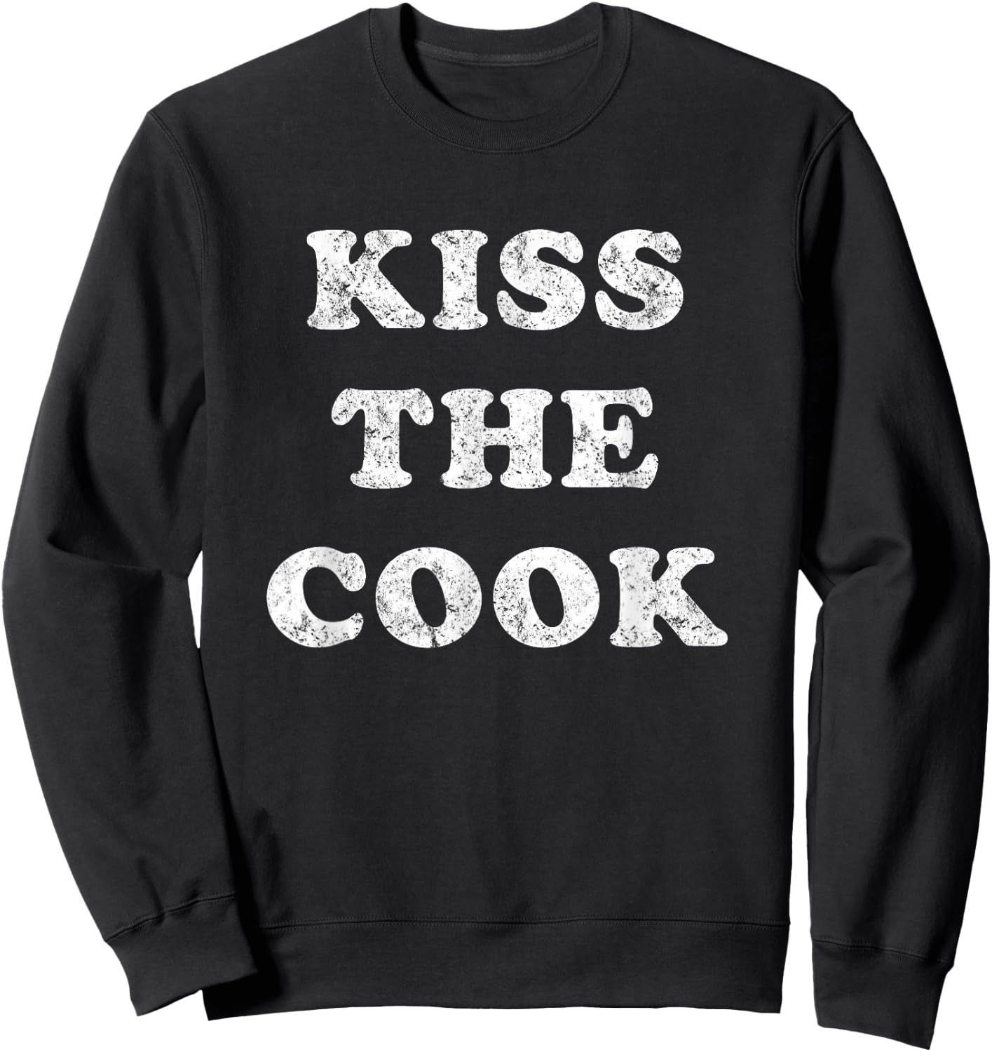Kiss The Cook Sweatshirt - Sweatshirt | Black