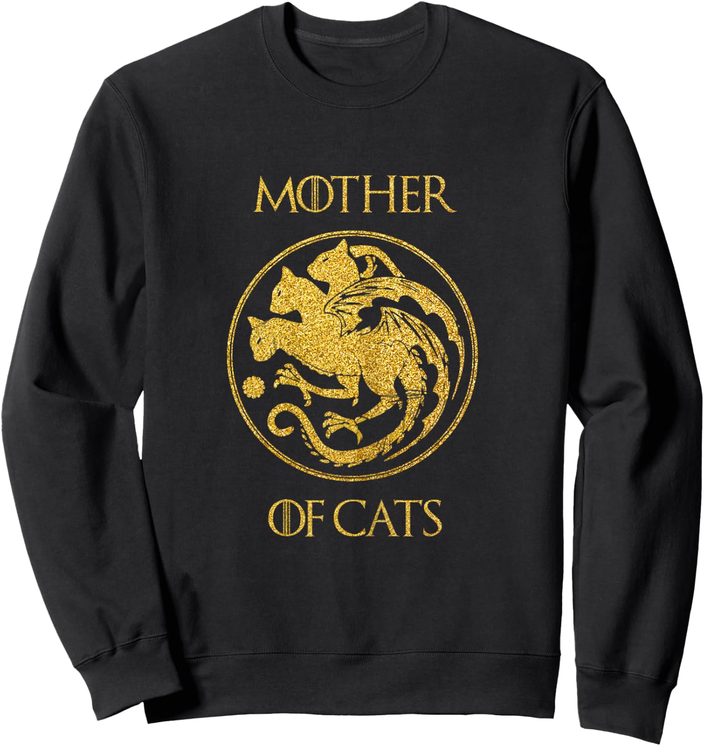 Mother of Cats Cat Mom Sweatshirt - Sweatshirt | Black