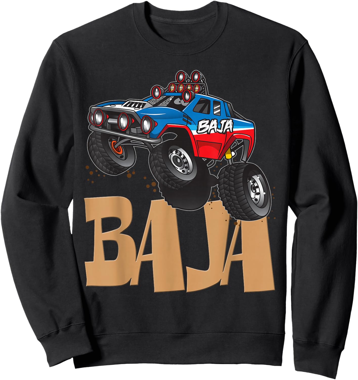 Baja Racing Baja Truck Sweatshirt - Sweatshirt | Black
