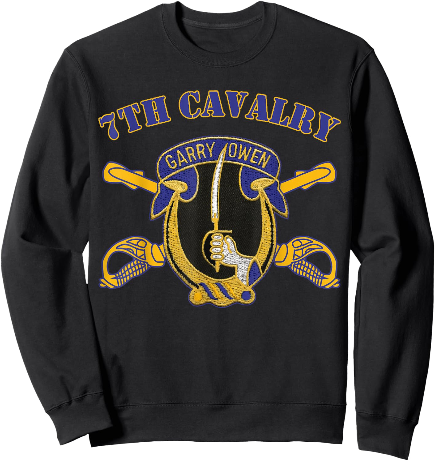 7th Cavalry Regiment - Army Unit of Seventh Cavalry Sweatshirt - Sweatshirt | Black