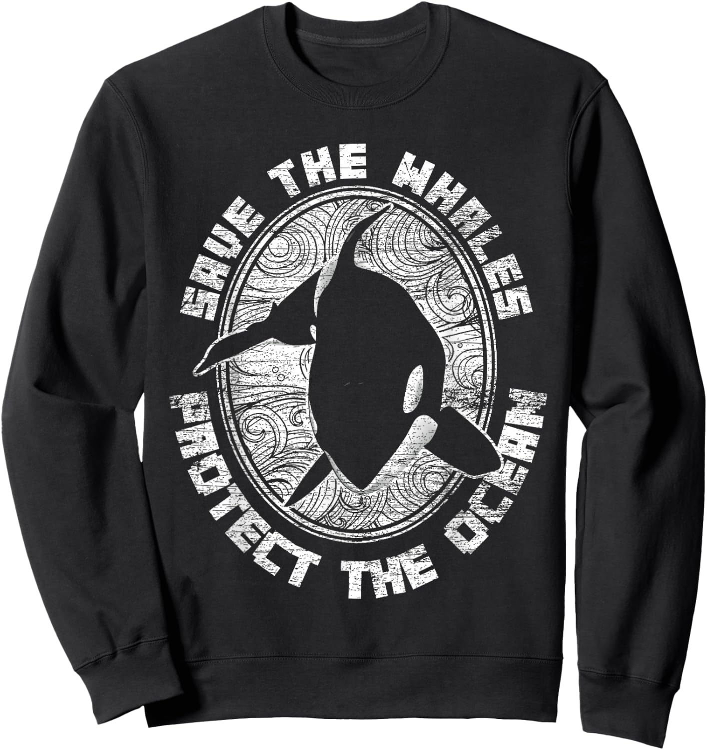 Animal Groomer Gift Ocean Killer Whale Sweatshirt - Sweatshirt | Black