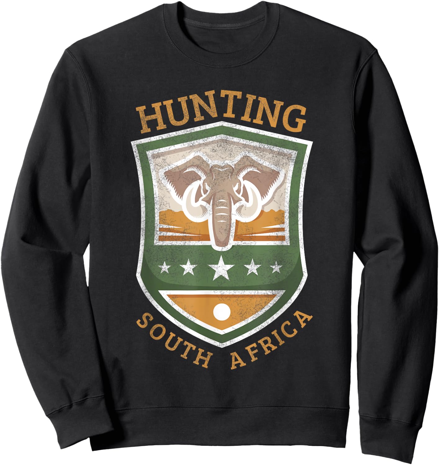 Hunting South Africa | Safari hunting Africa Sweatshirt - Sweatshirt | Black