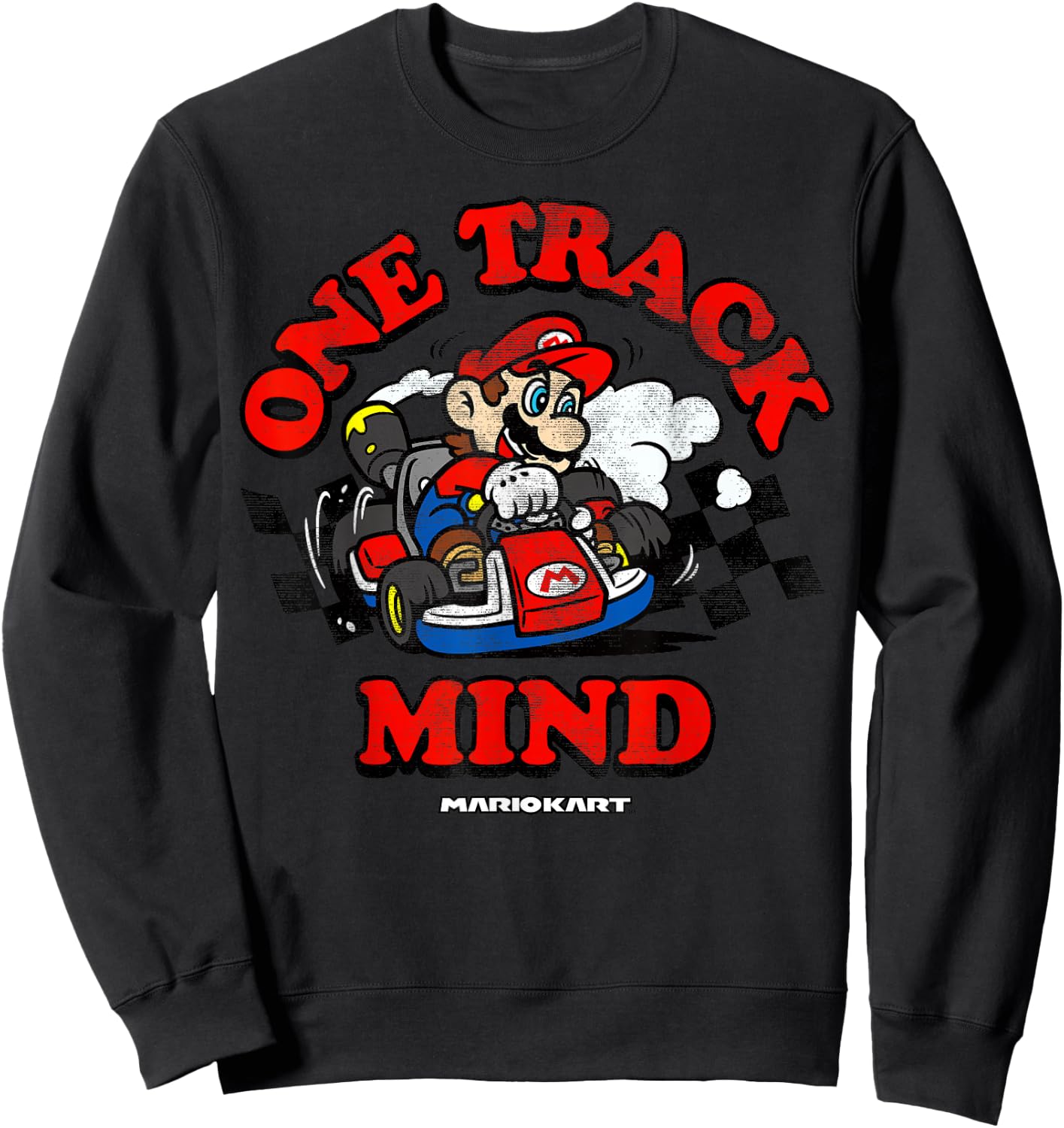 Nintendo Mario Kart One Track Mind Graphic Sweatshirt - Sweatshirt | Black
